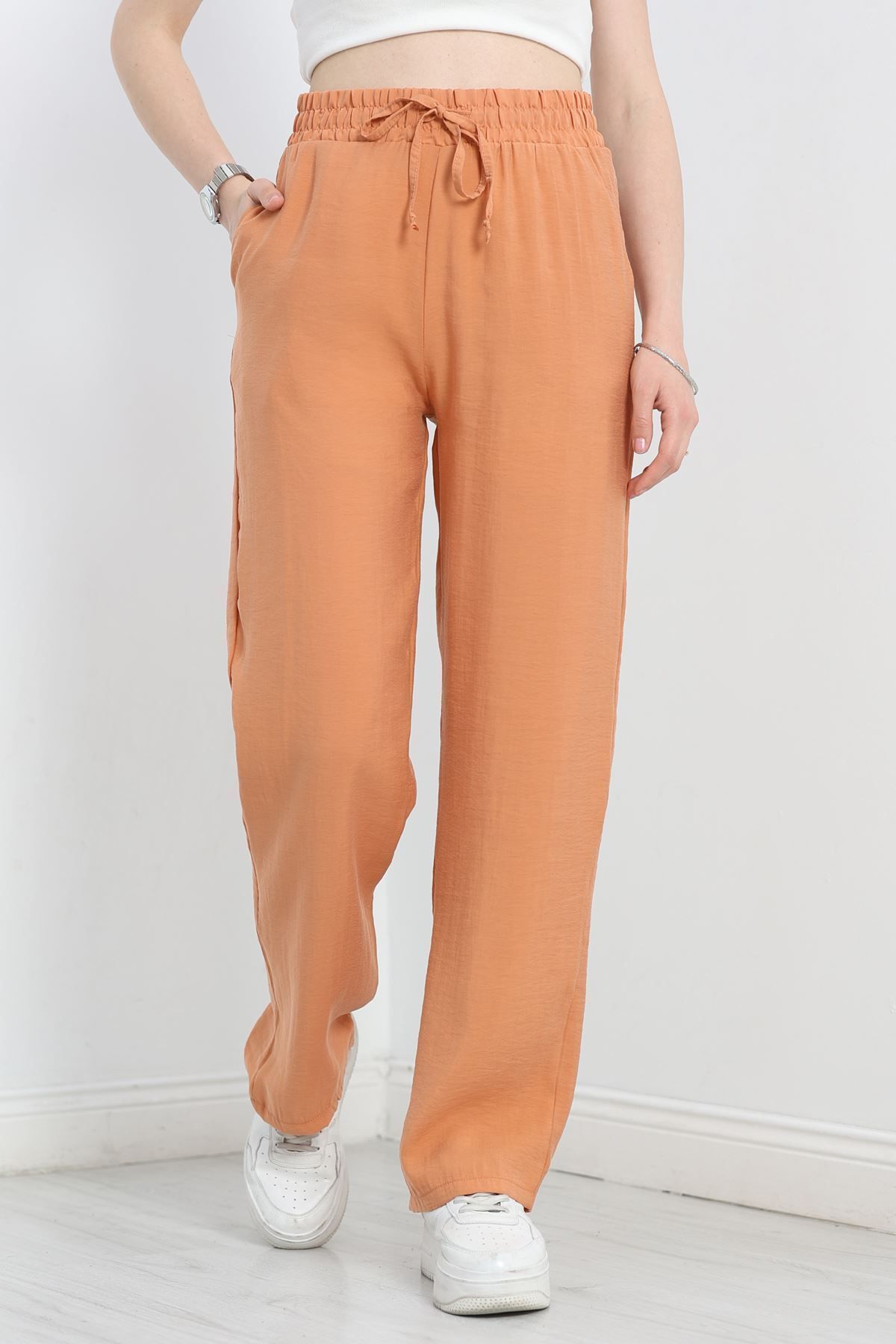 Fashi10 Soft Yumuşak Dokulu Pantolon Somon