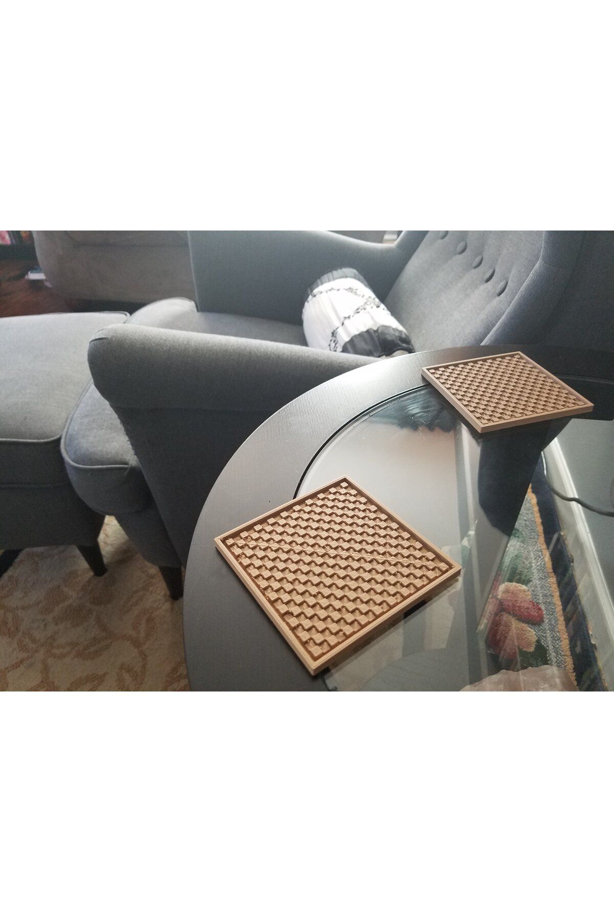 Vision Craft Geometrik içecek coaster (3 Adet)