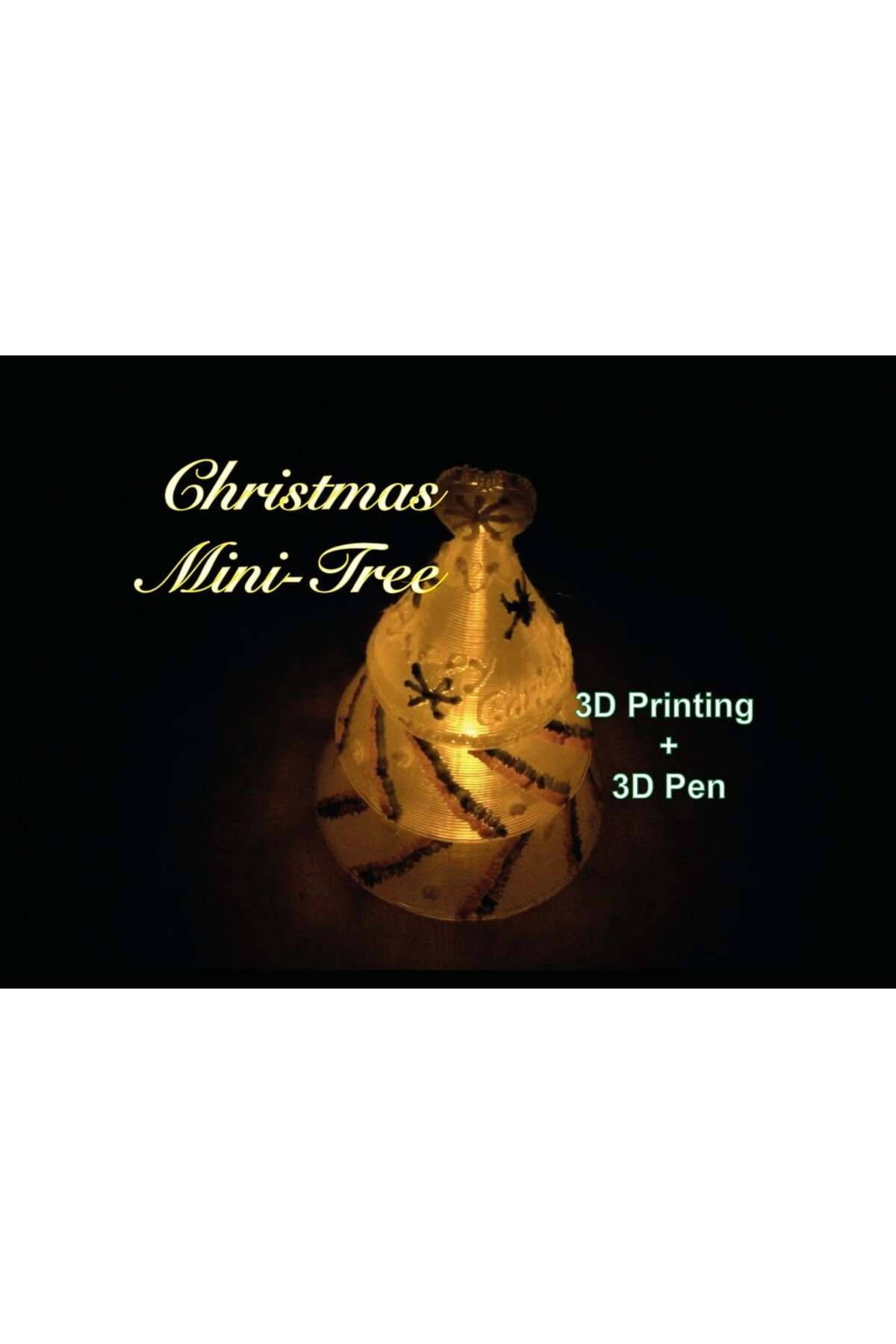 Lucest Mini Noel ağacı - 3D baskı ve 3D kalem (Plastik Aparattır!!!)
