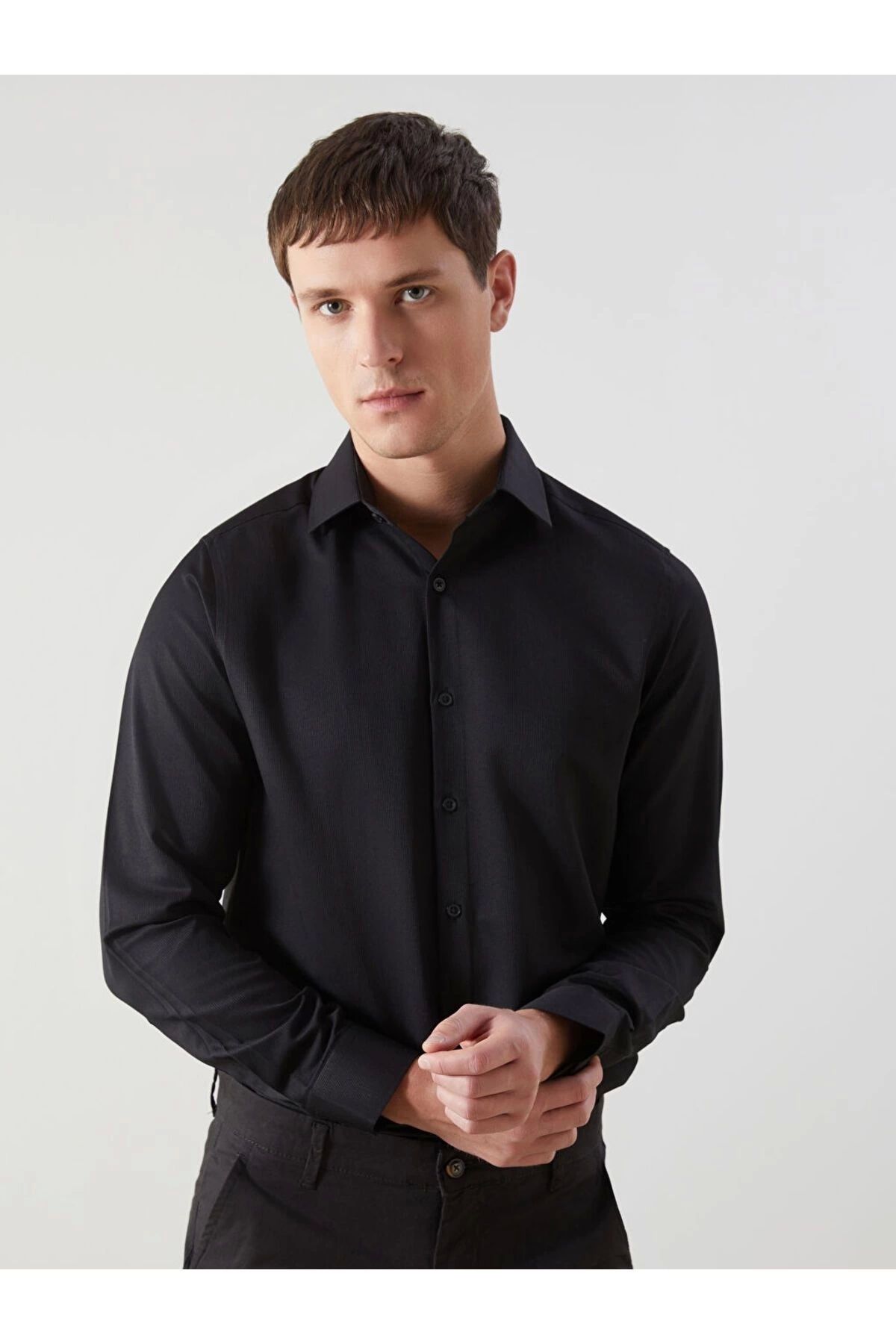 Store Yeni Sezon Slim Fit Uzun Kollu Erkek Gomlek - S5MP12Z8