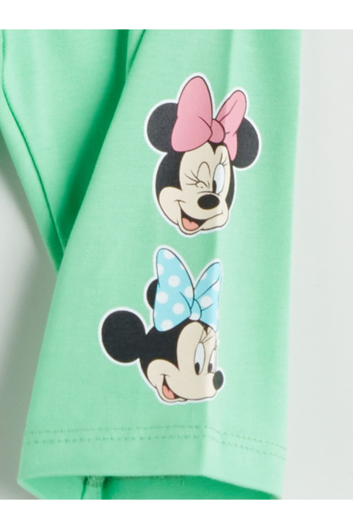 LC Waikiki Minnie Mouse Baskılı Kız Bebek Tişört ve Tayt 2'li