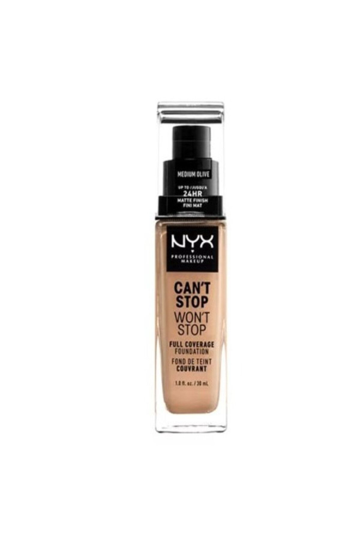 NYX-Can't Stop Won't Stop Full Coverage Foundation, Medium Olive 1