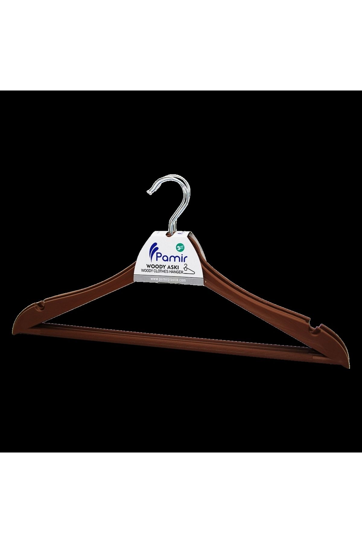 HAZEGO 3 Parça Plastik Wody Metal Başlı Askı