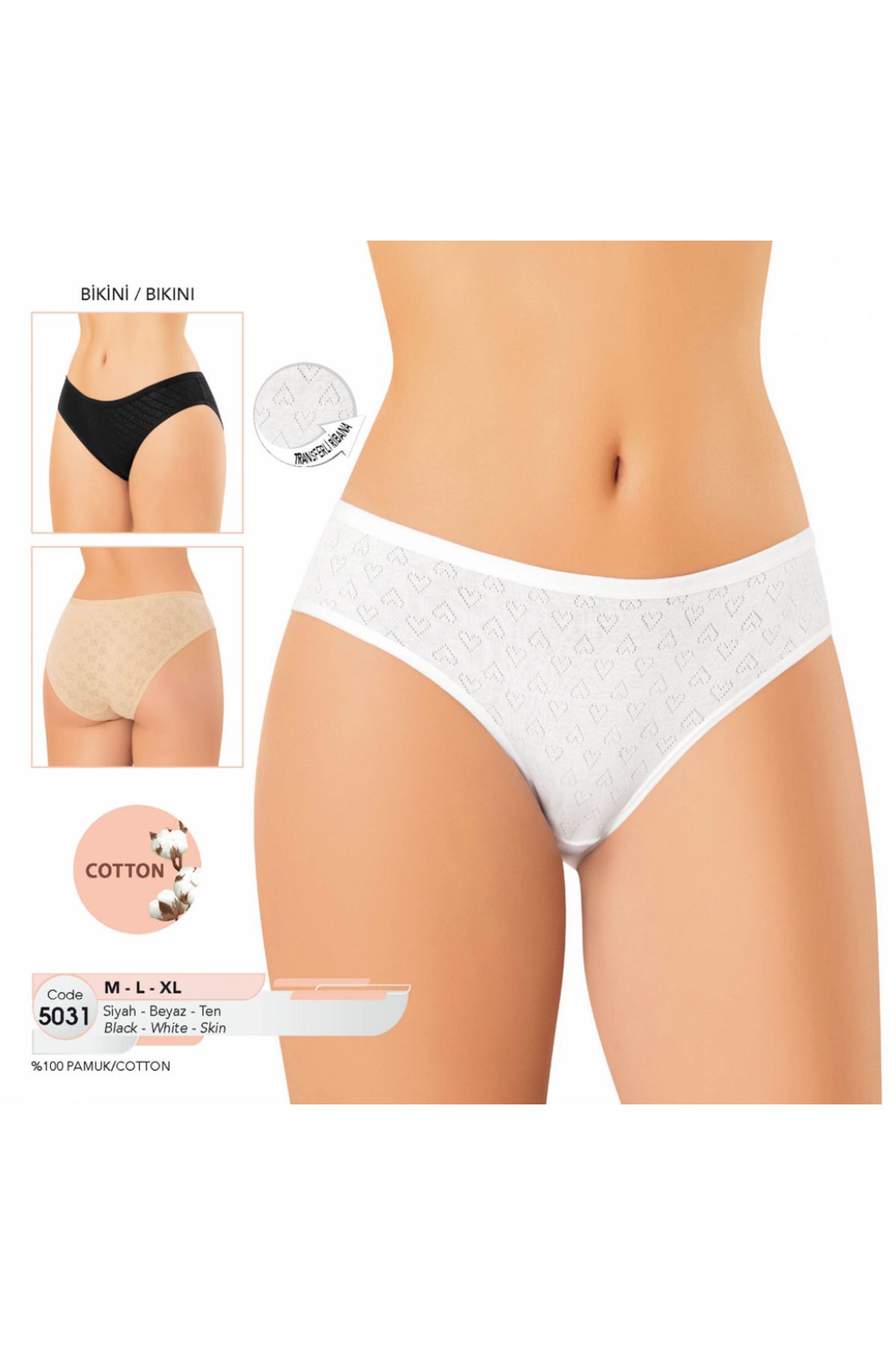 Fily İç Giyim KOTA %100 Pamuk (6 adet) Bikini Külot