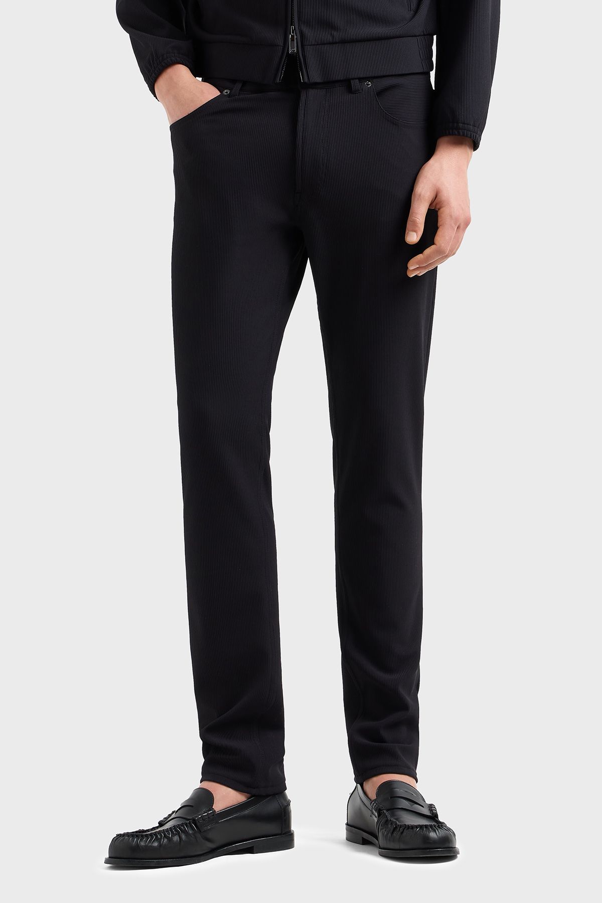 Emporio Armani Fitilli Regular Fit Normal Bel Düz Paça Kot Pantolon Erkek KOT PANTOLON EM000062 AF14