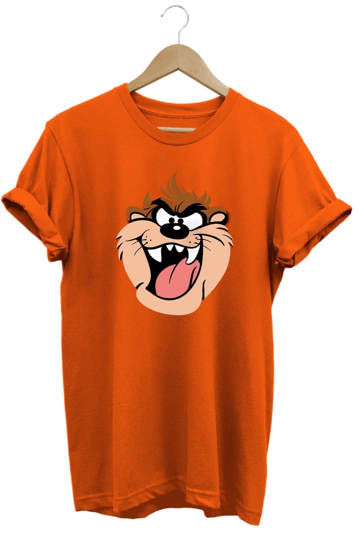 hobidünyam- Tazmanya Canavarı T-shirt baskılı %100 pamuk Regular Fit T-shirt