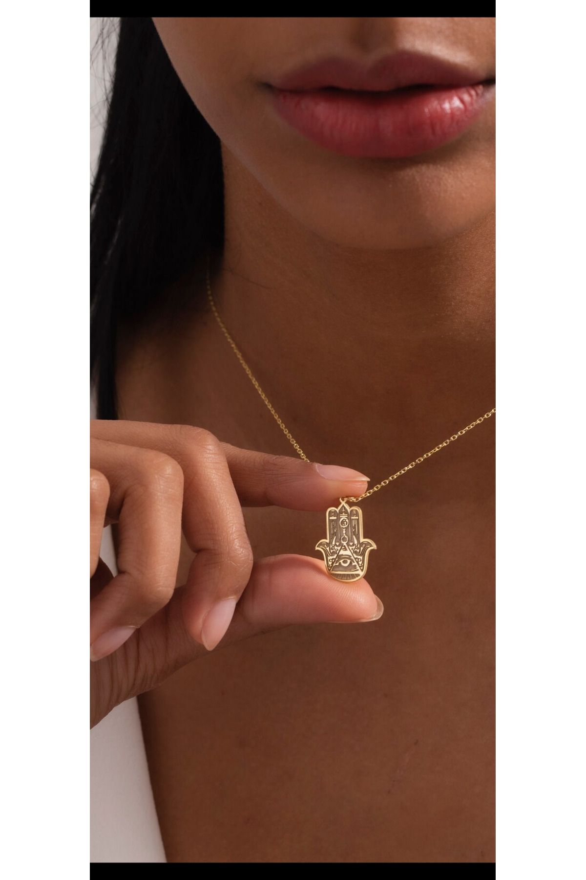 Wind Silver Hamsa Kolye 925 Ayar