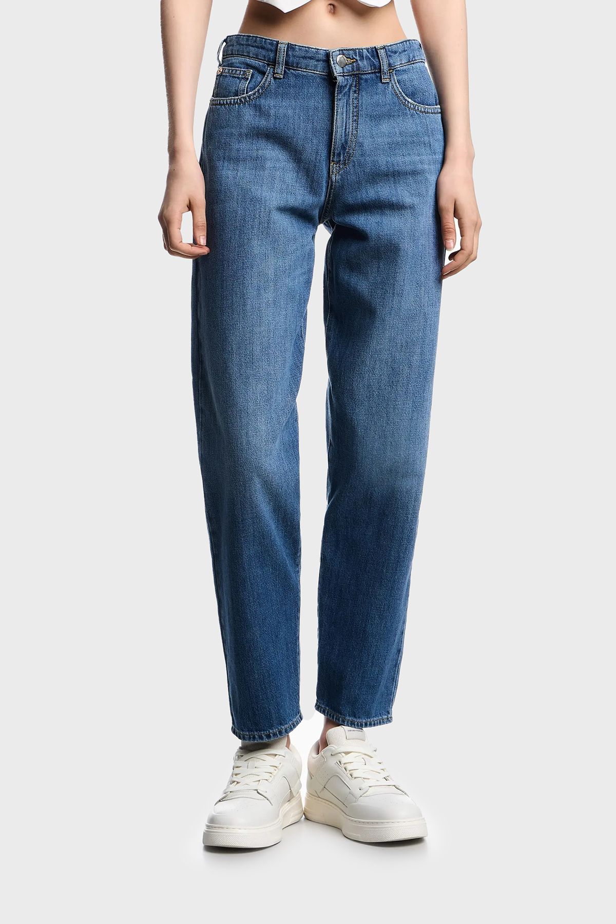 Emporio Armani Regular Fit Normal Bel Daralan Paça Jeans KOT PANTOLON EW001502 AF12676 MB002