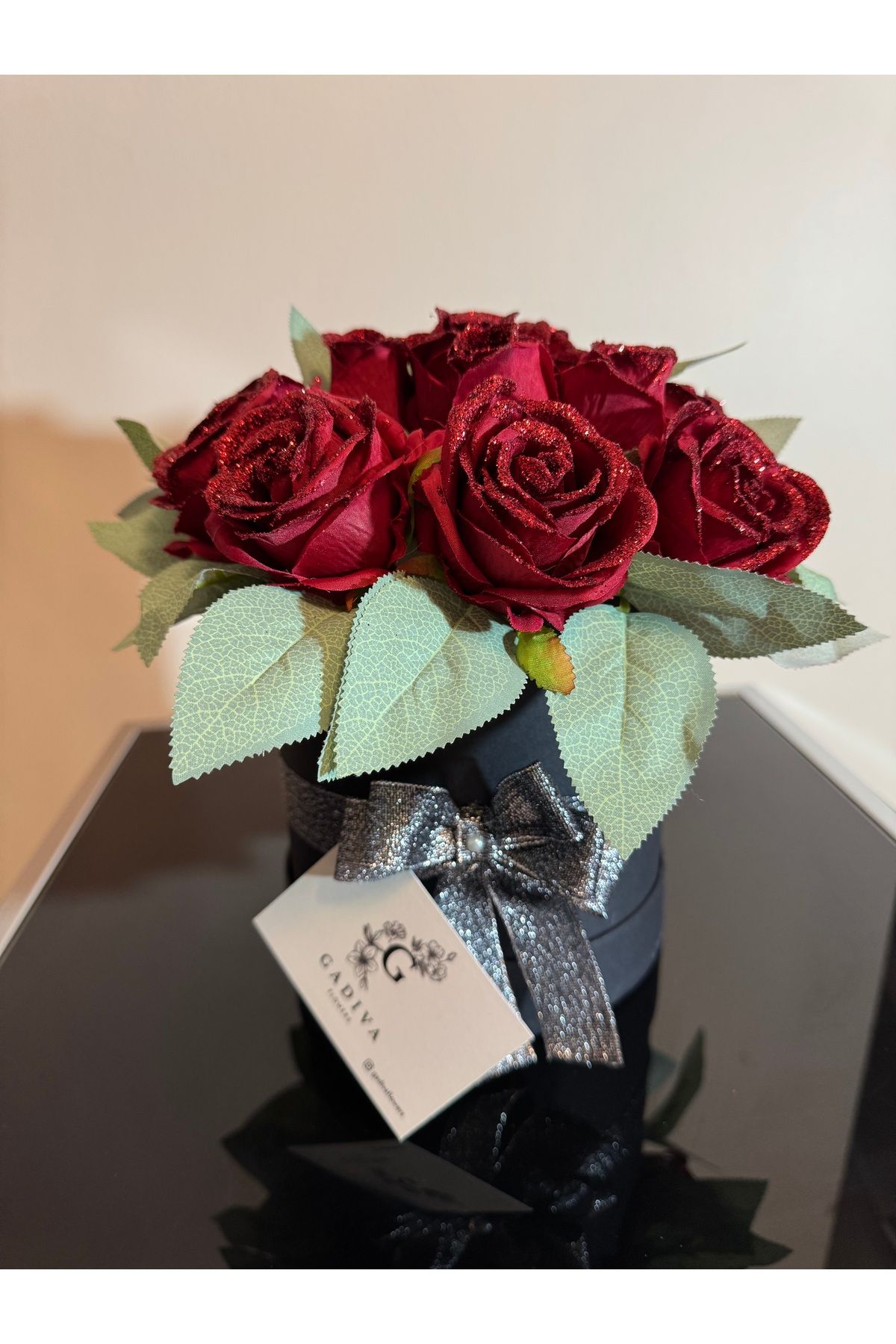 Gadiva Flowers Bordo kutu Gül
