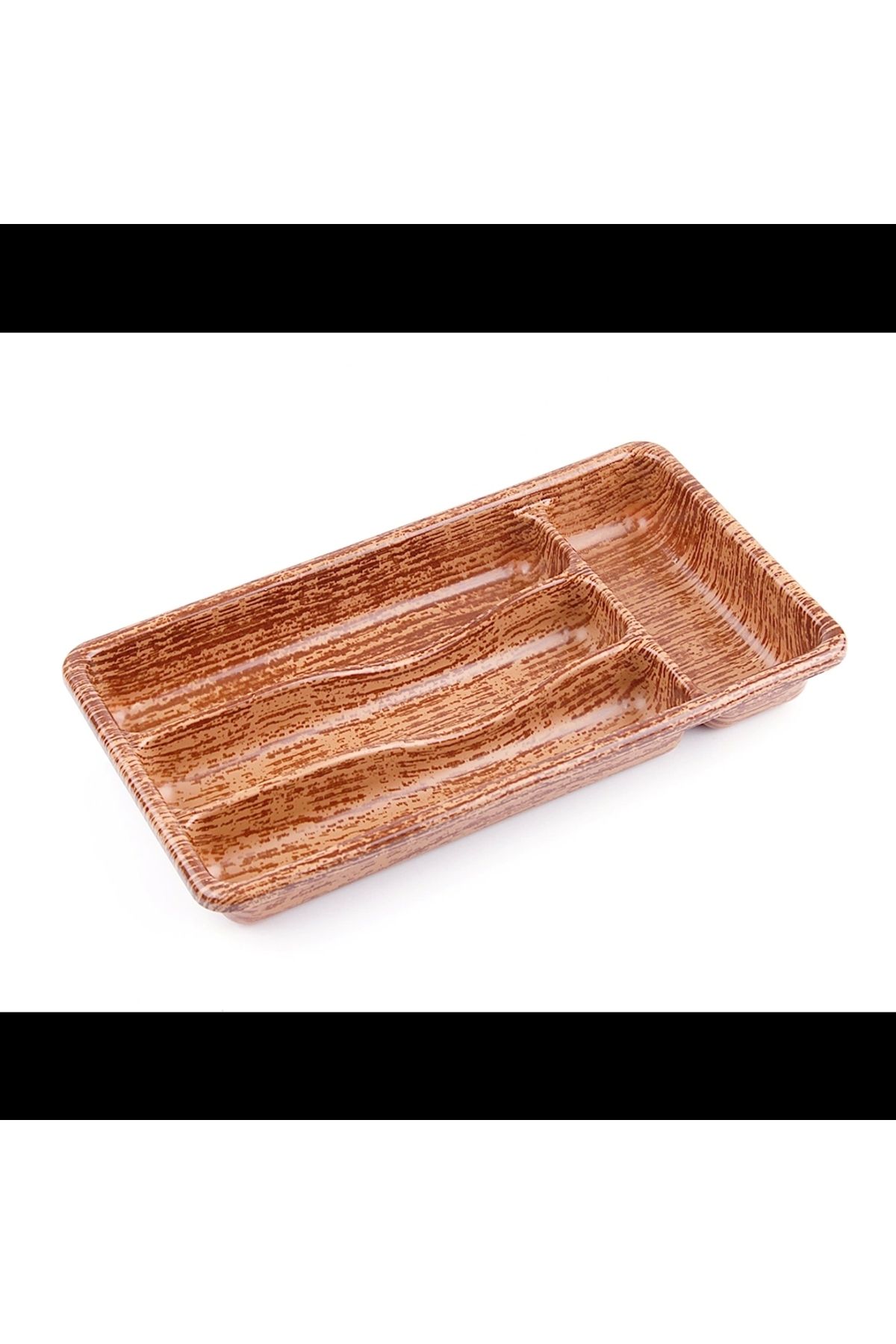 HAZEGO Ahşap Renk - 4 Bölmeli Çekmece İçi Kaşıklık 36x20cm