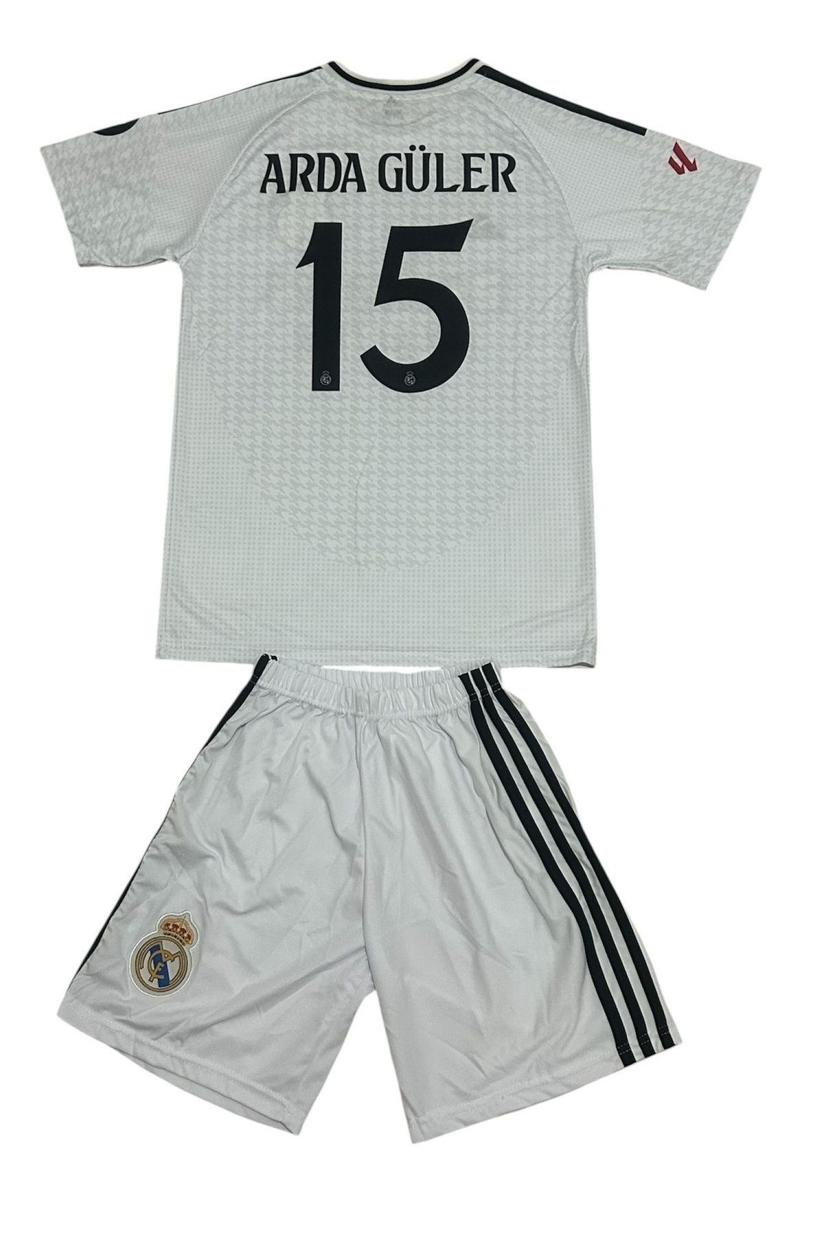 TETYS-Λευκό Παιδικό Τζέρσεϊ Σετ 2 τεμαχίων A.r.d.a G. New Season R.ea.l -M.ad.ri.d 2025 Τζέρσεϊ με αριθμό 15 1