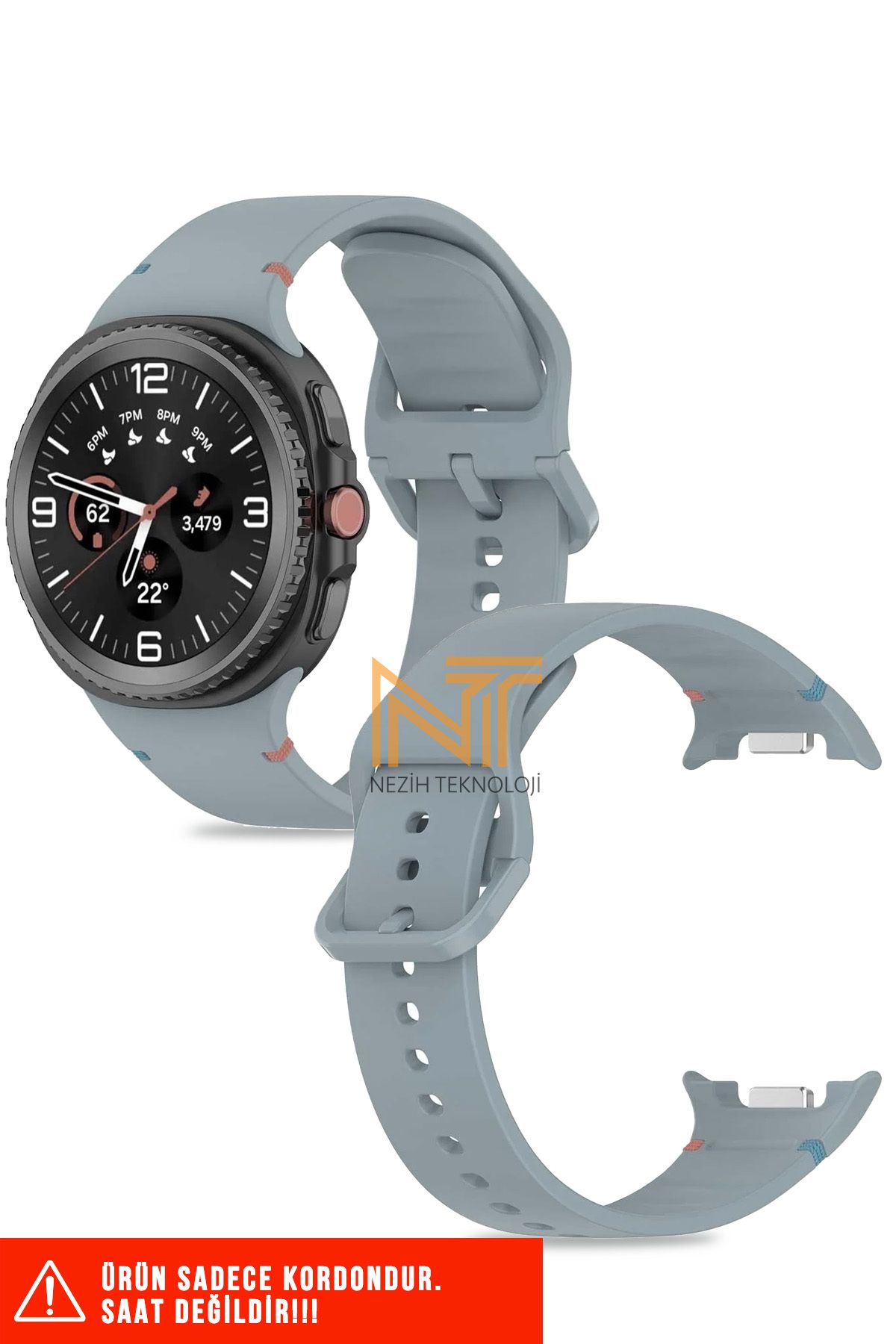 Nezih Case Samsung Galaxy Watch Ultra Uyumlu Liquid Silikon Kordon