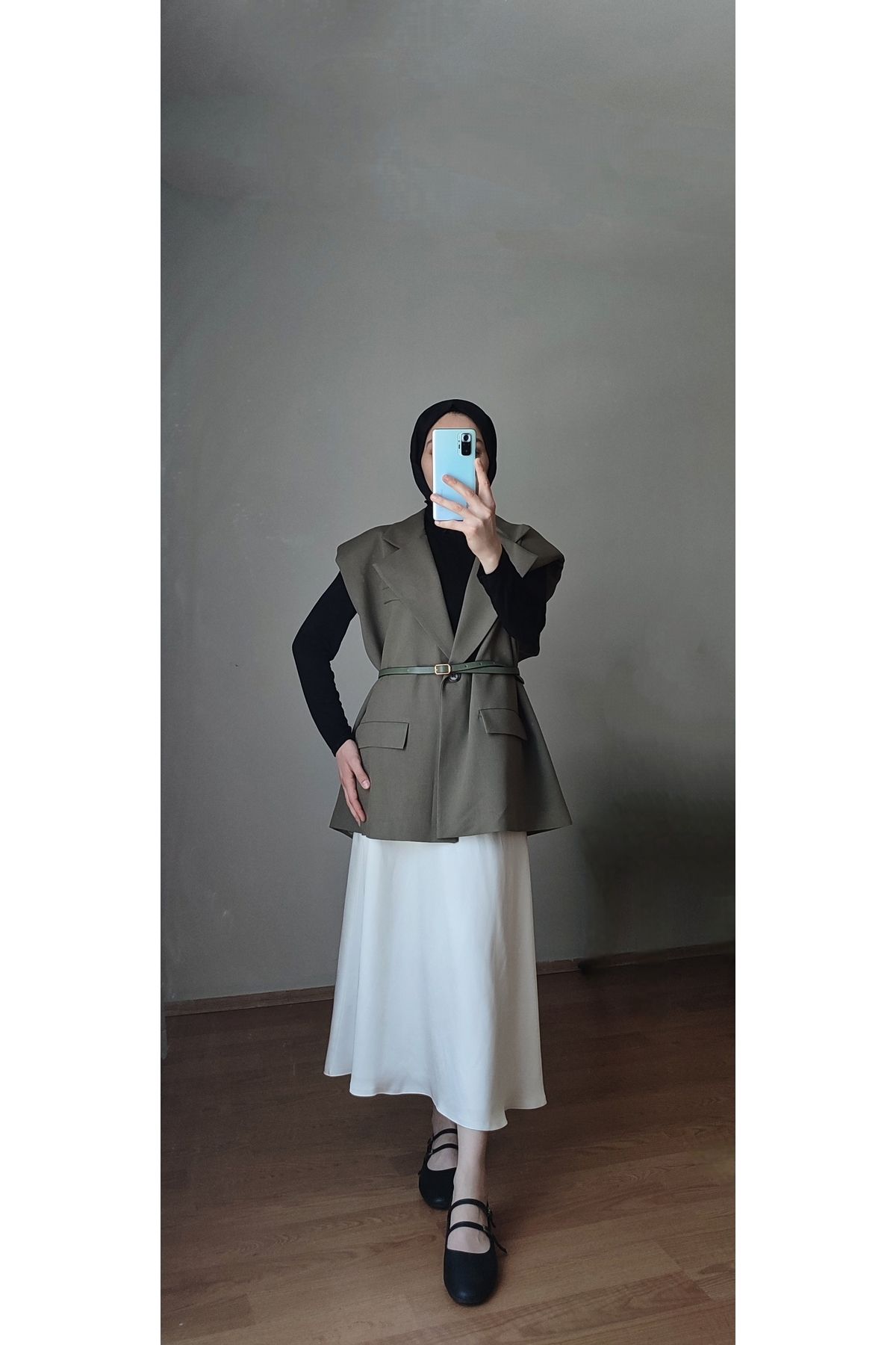 RİMA Kemerli Oversize Yelek