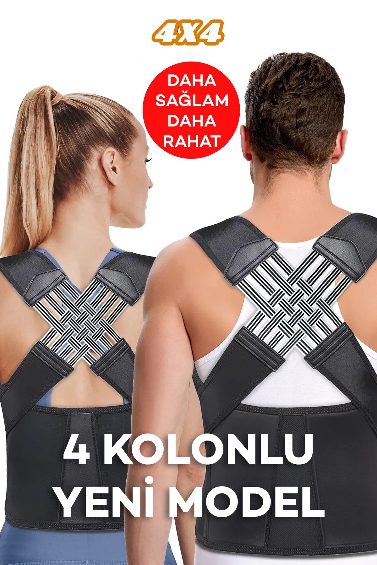 AboutThePerfect Siyah Erkek ve Kadın İçin Dik Duruş ve Kamburluk Destek Korse