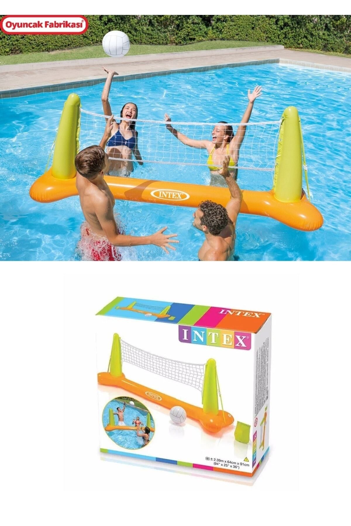 AboutThePerfect Şişme Havuz Voleybol Seti 239x64x91 cm, Eğlenceli ve Pratik Oyun Seti