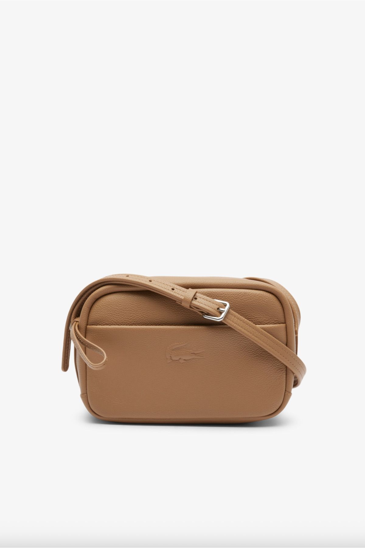 Lacoste City Court Grain Leather Shoulder Bag