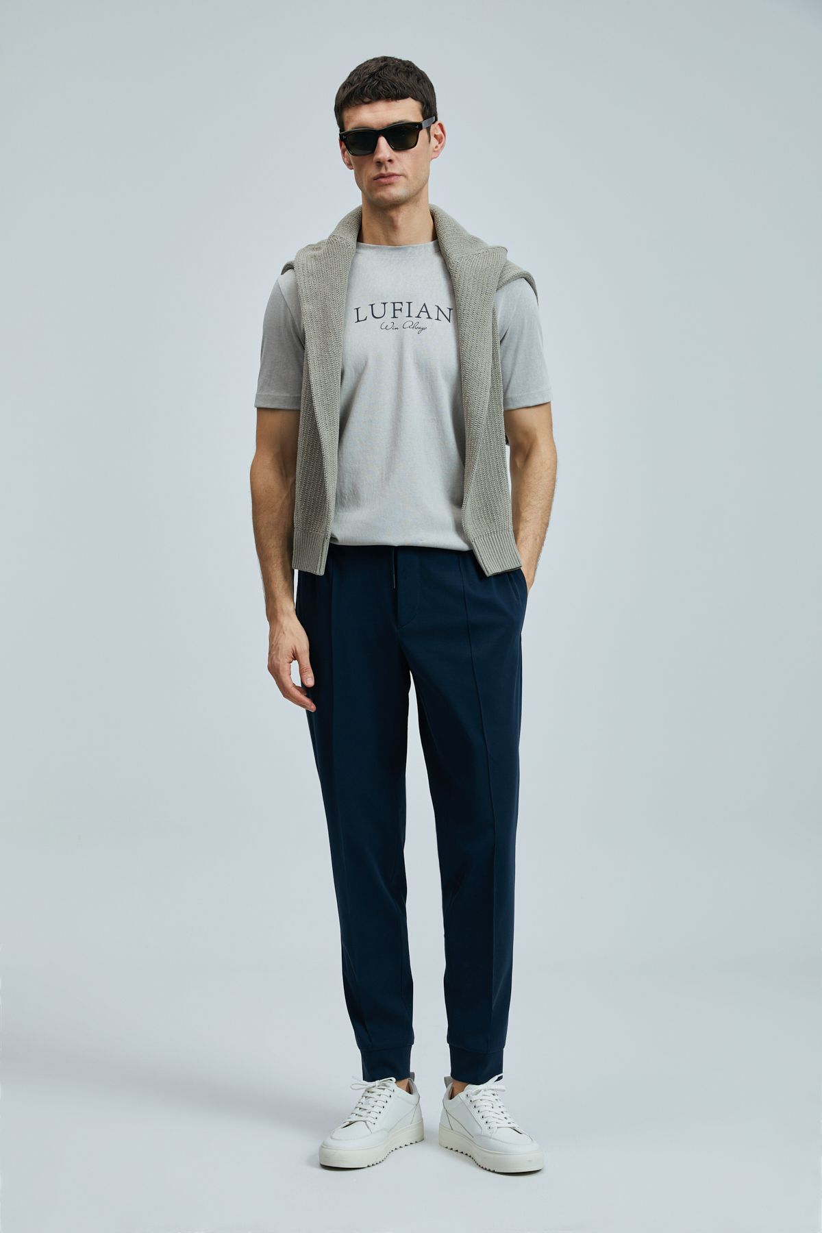 Lufian Pıto Smart Erkek Chino Pantolon Slim Fit Lacivert