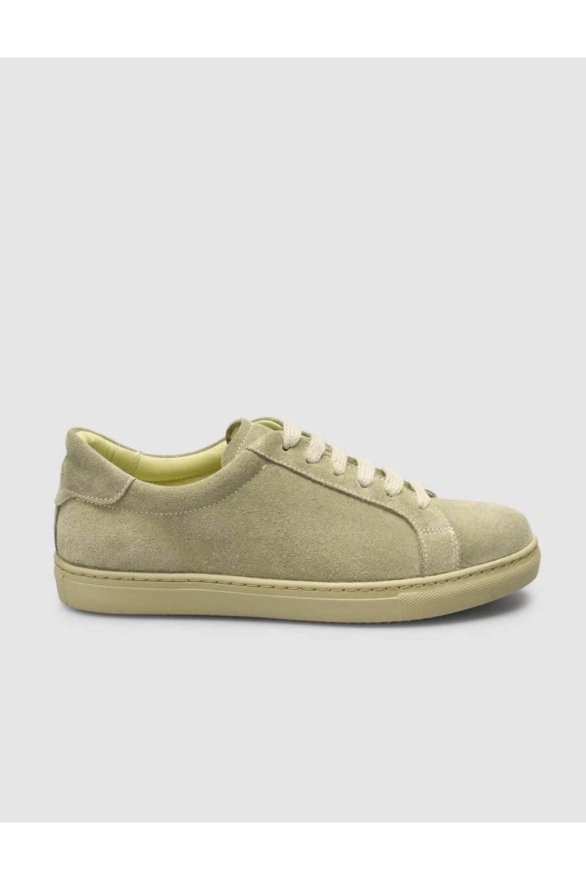 Mona Mae Süet Yeşil Kadın Sneaker