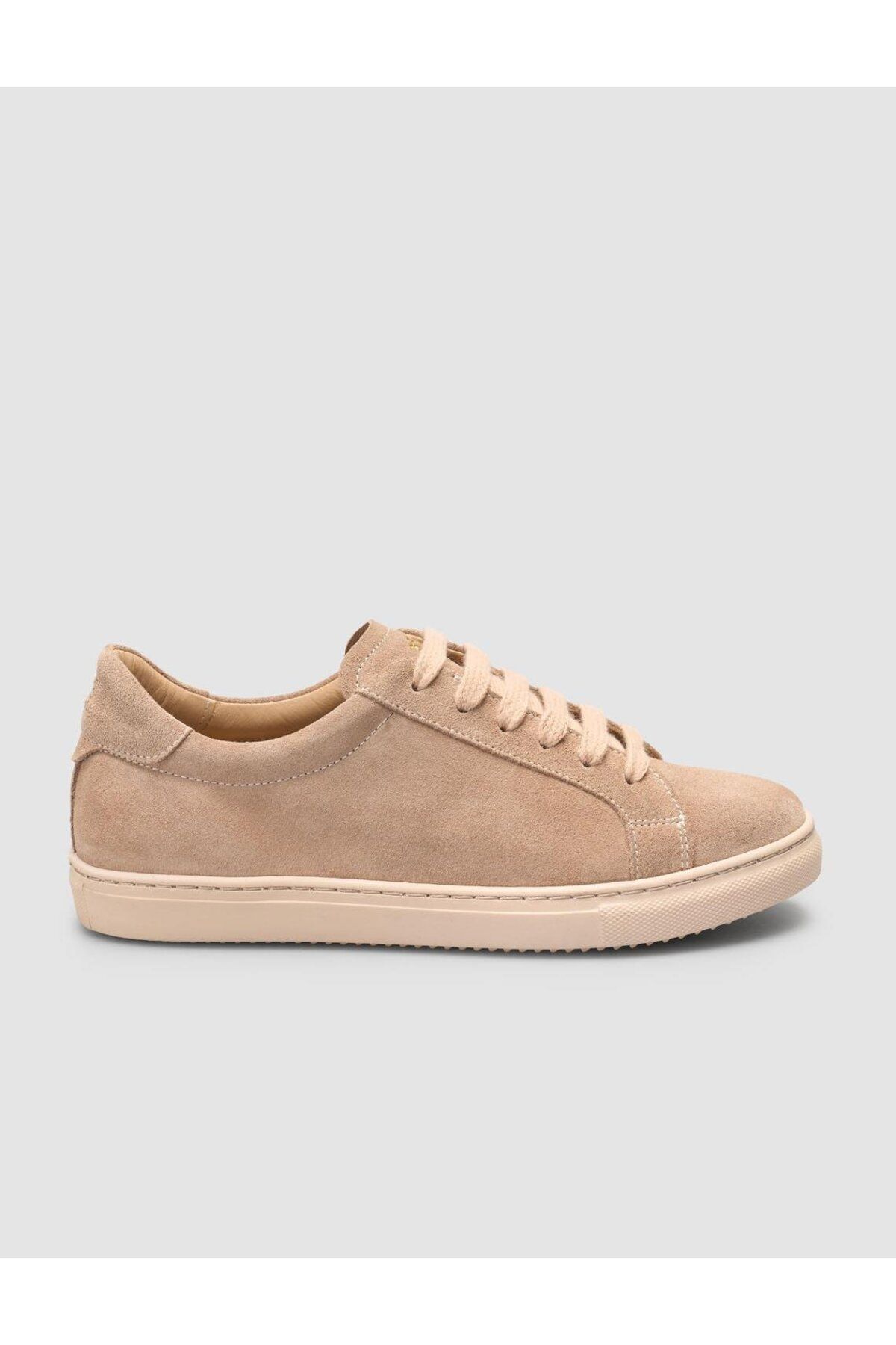 Mona Mae Süet Krem Kadın Sneaker
