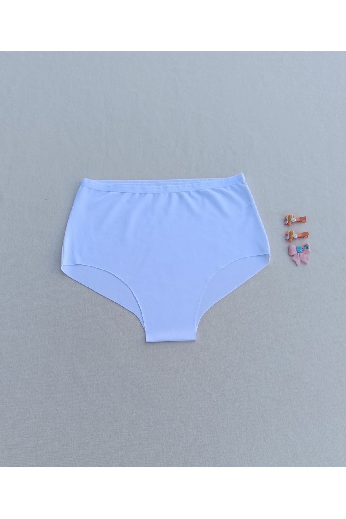 siyalife Kadın Yüksek Bel 3'lü Paket Likralı Toparlayıcı Dikişsiz Lazer Kesim Iz Yapmaz Bikini Slip Külot