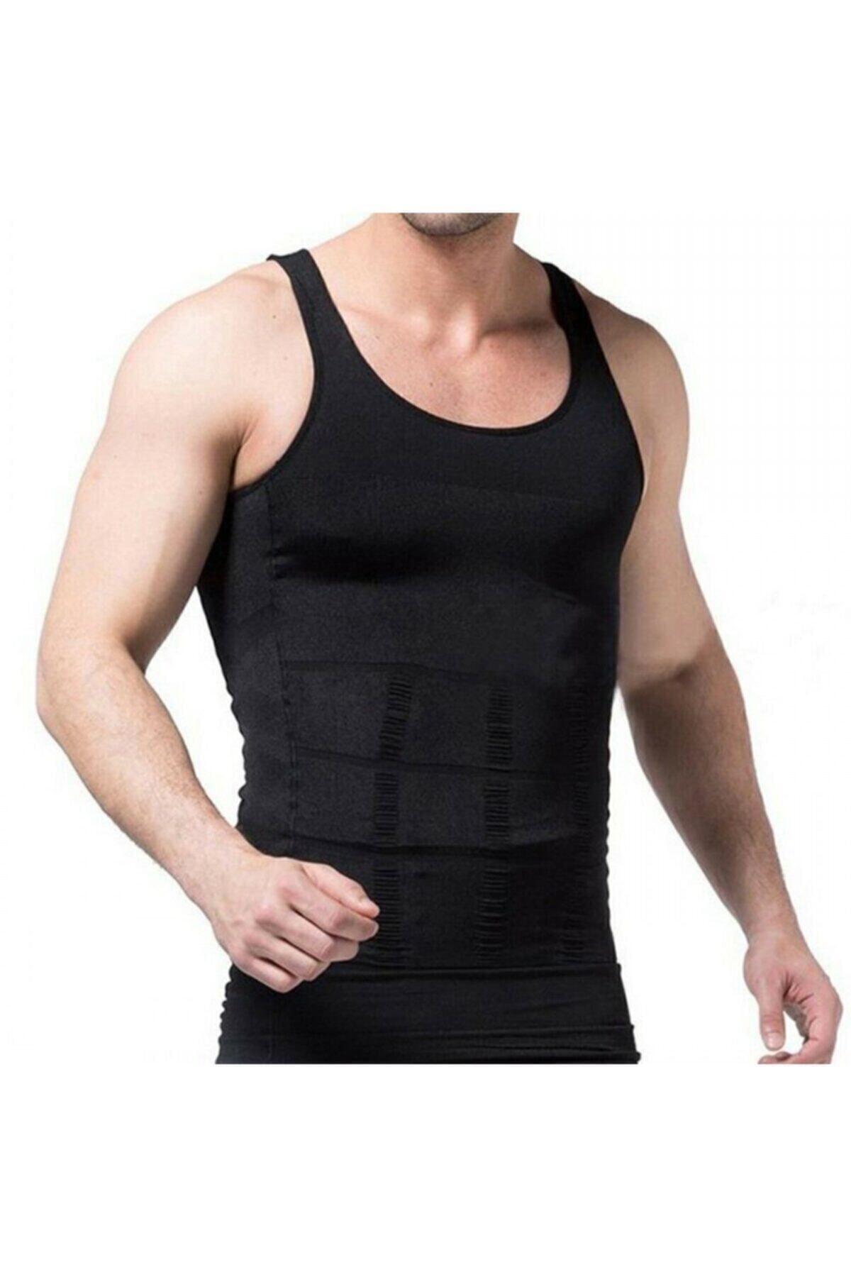 AboutThePerfect Siyah Erkek Atlet Korse, Rahat ve Şık Tasarım