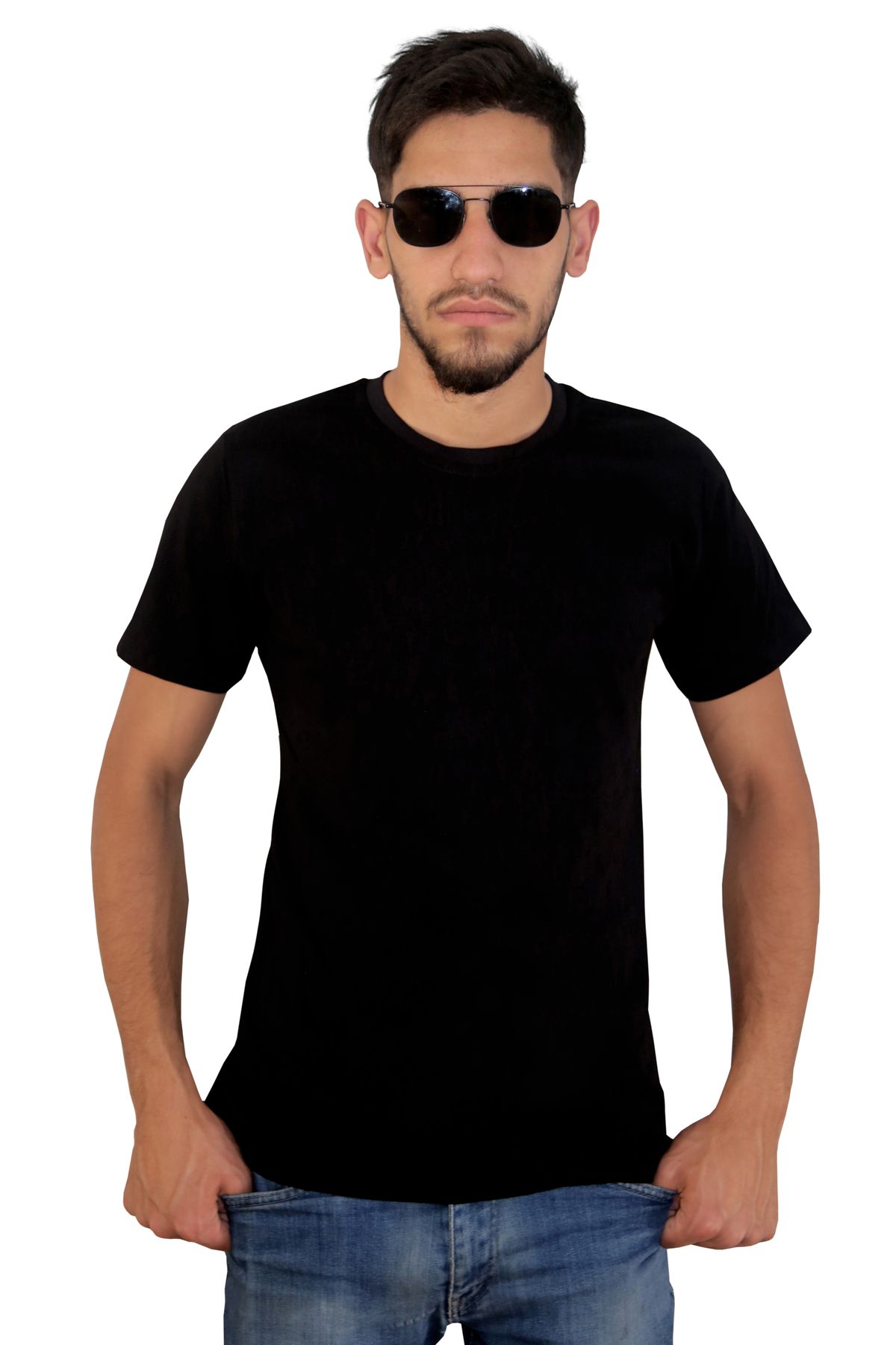 Devrim Wear Erkek %100 Pamuklu Bisiklet Yaka T-shirt