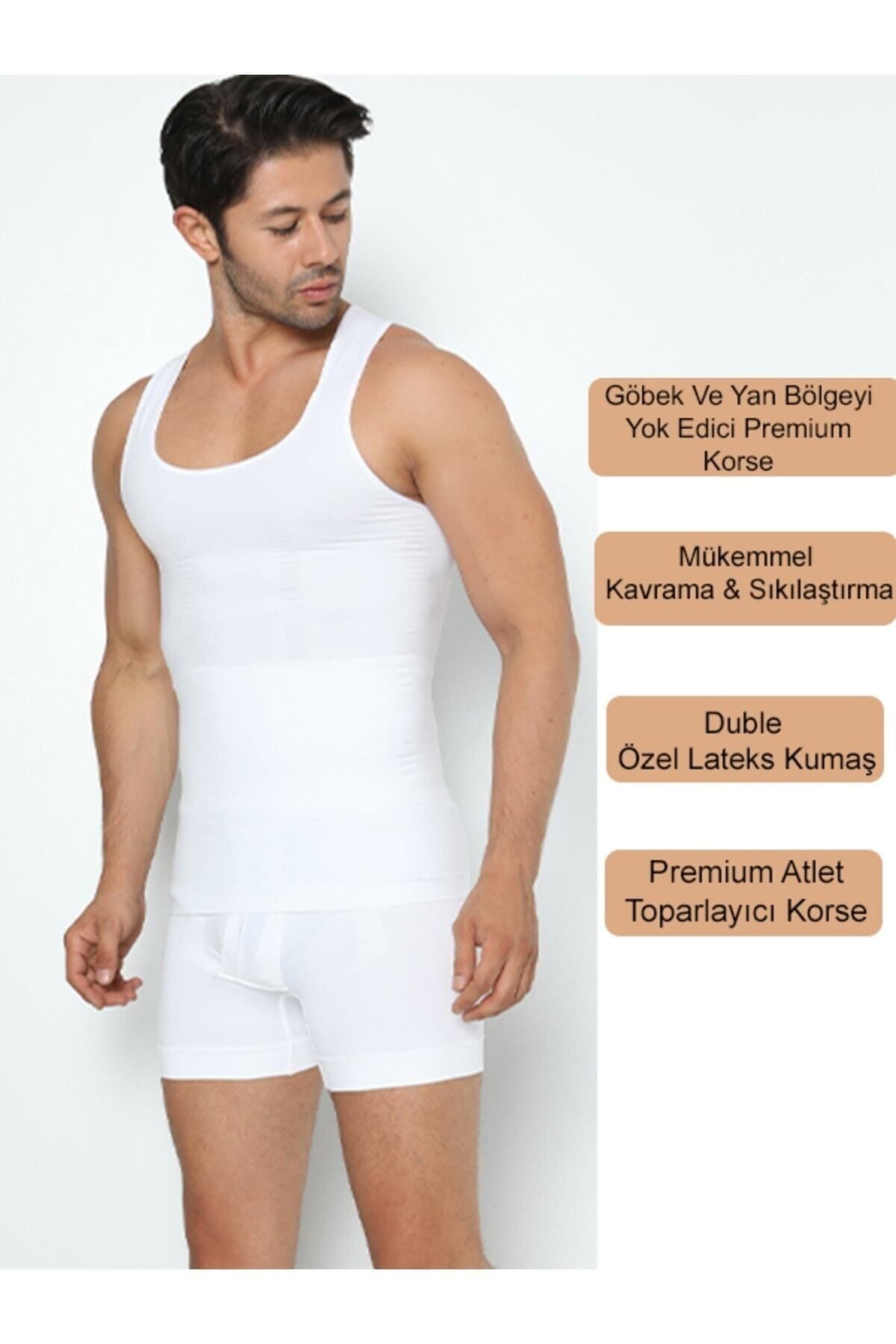 AboutThePerfect Erkek Bel Toparlayıcı Atlet, İnce ve Şık Tasarım, Günlük Kullanım için Uygun