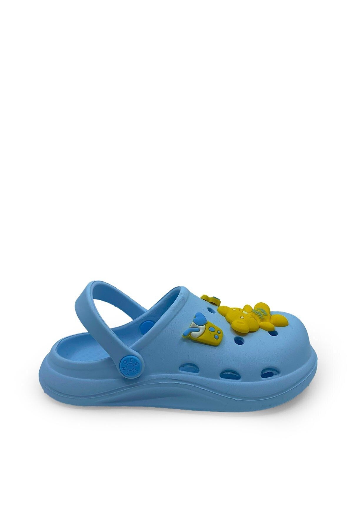 MODA Mavi Ayıcıklı Kreş Plaj Sahil Günlük Unisex Çocuk Terlik&Sandalet