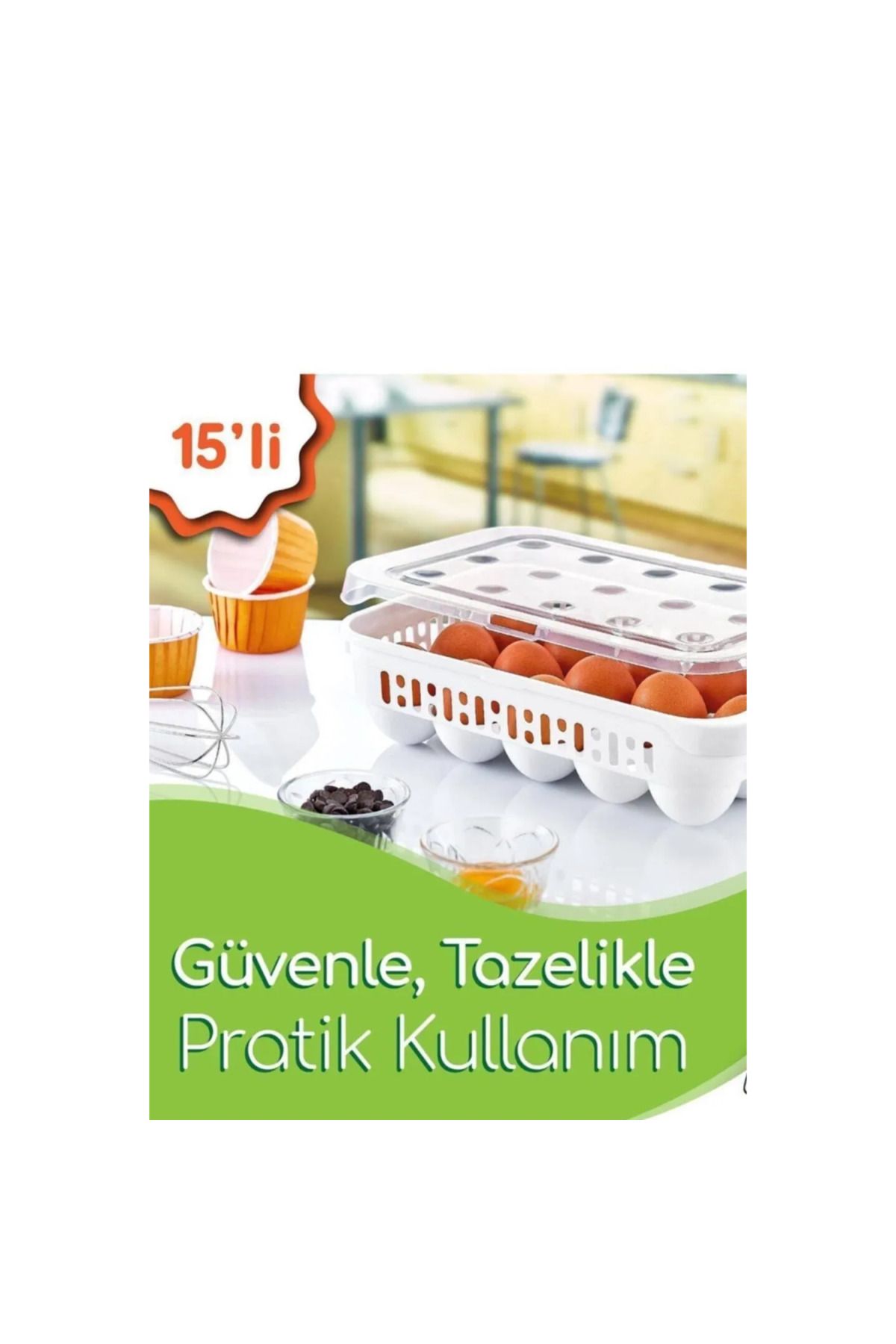 maarketim 15 Bölmeli Yumurta Kabı