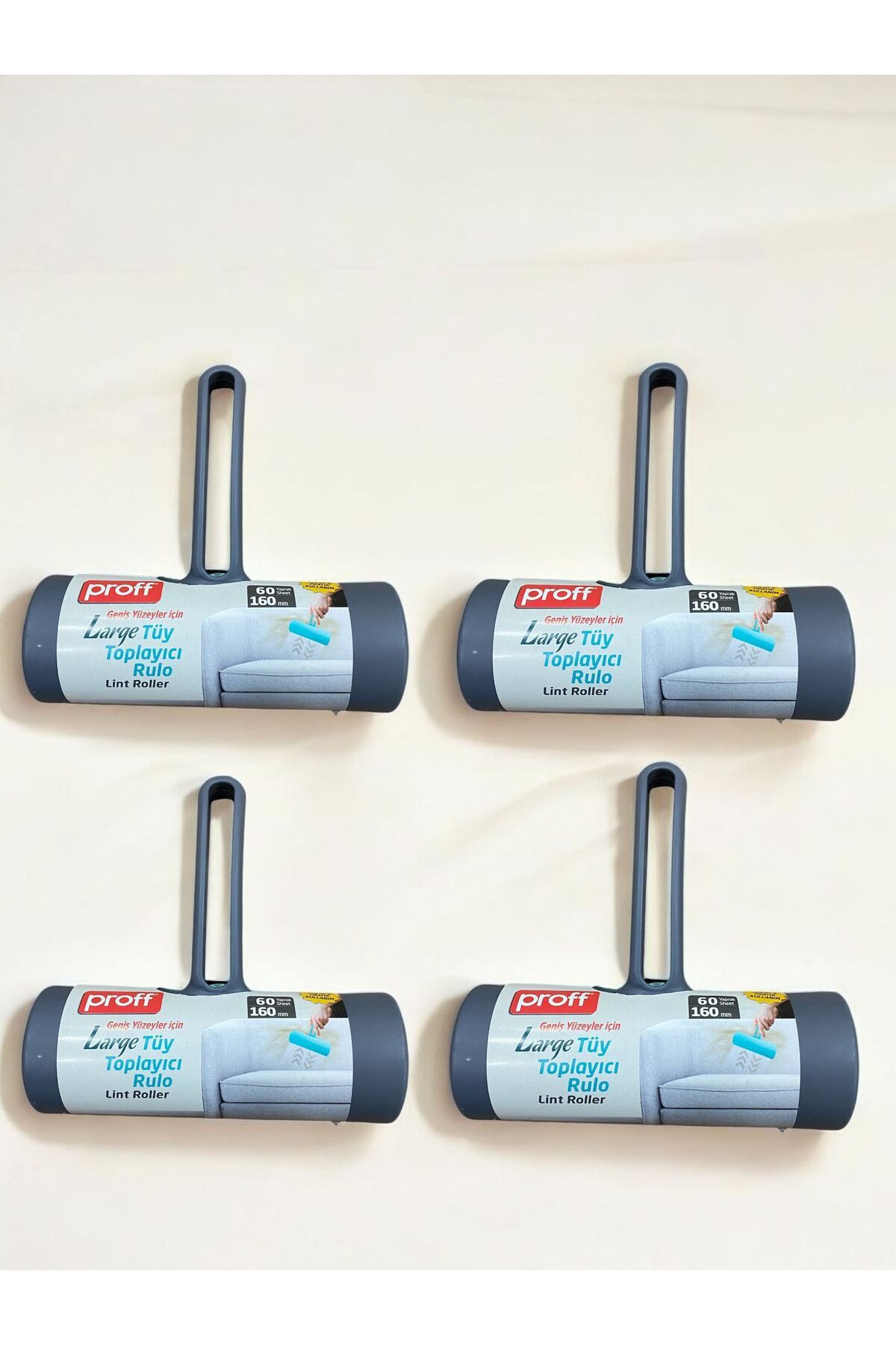 Proff 240 Yaprak 4 Adet Large Tüy Toplayıcı Rulo(4x60=240 Adet)