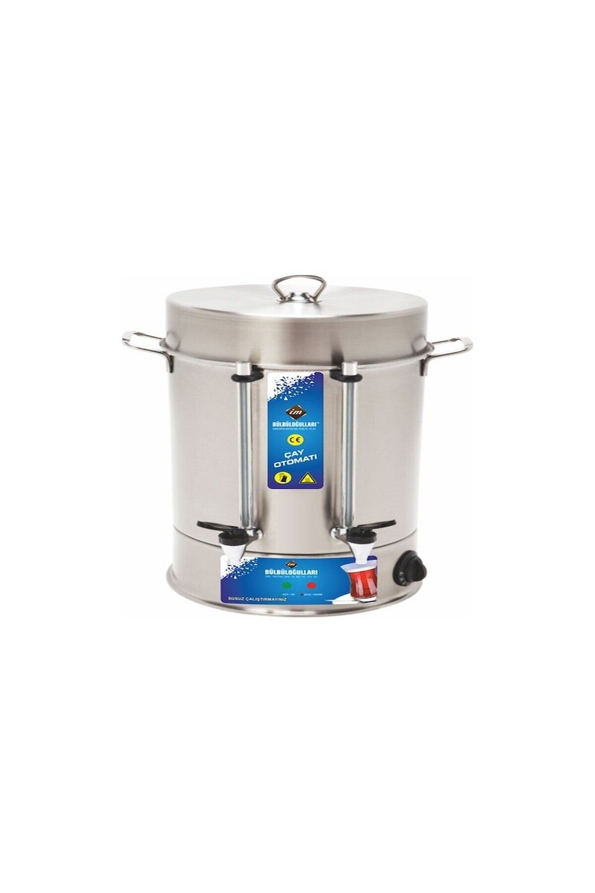 bülbüloğulları Bülbüloğulları 500 Bardak Metal Basmalı Musluk Çay Otomatı Inox