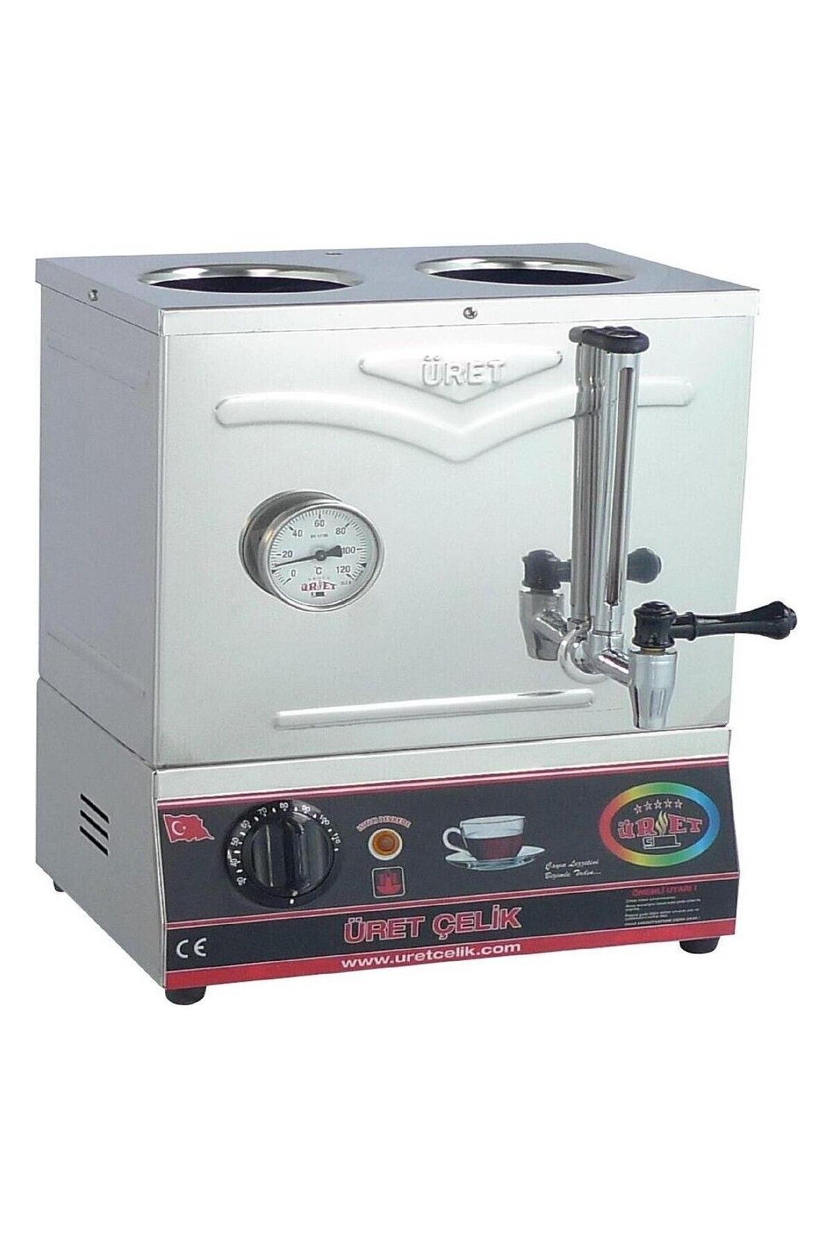 Üret Çelik Üret Çelik 30’luk Pleytsiz Kahveci Kazanı - 15 Litre KP 2