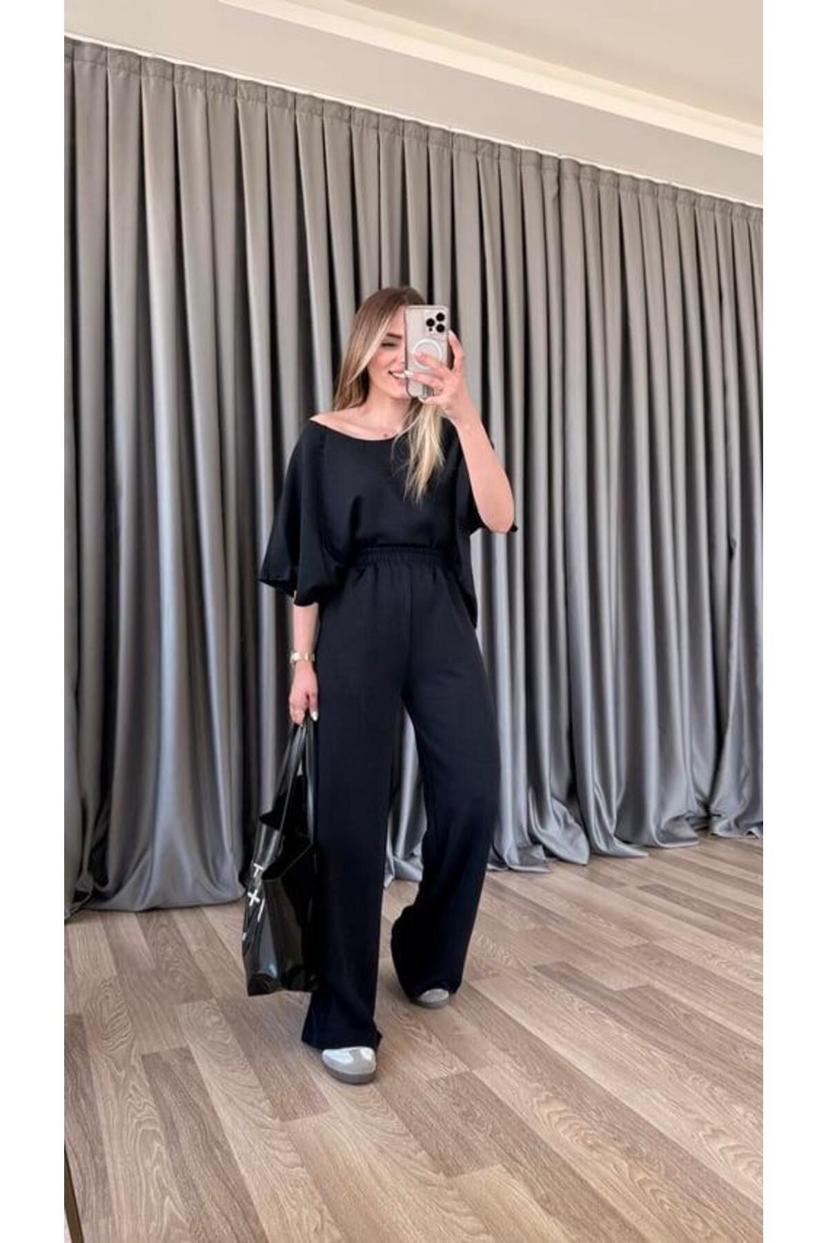pelin yıldız butik Juno Kısa Kol Kayık Kaya Takım