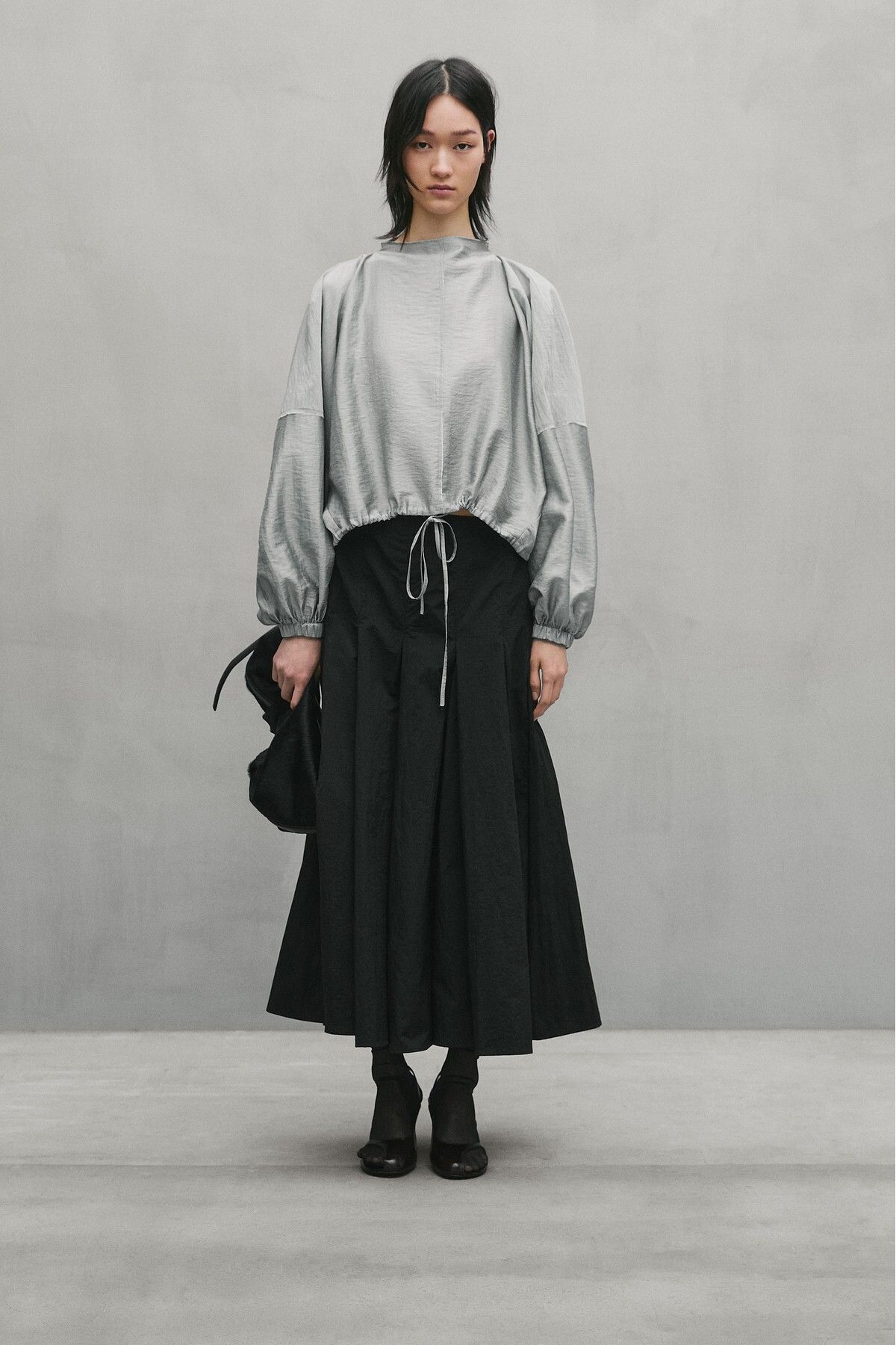 Massimo Dutti Huni yaka balon bluz