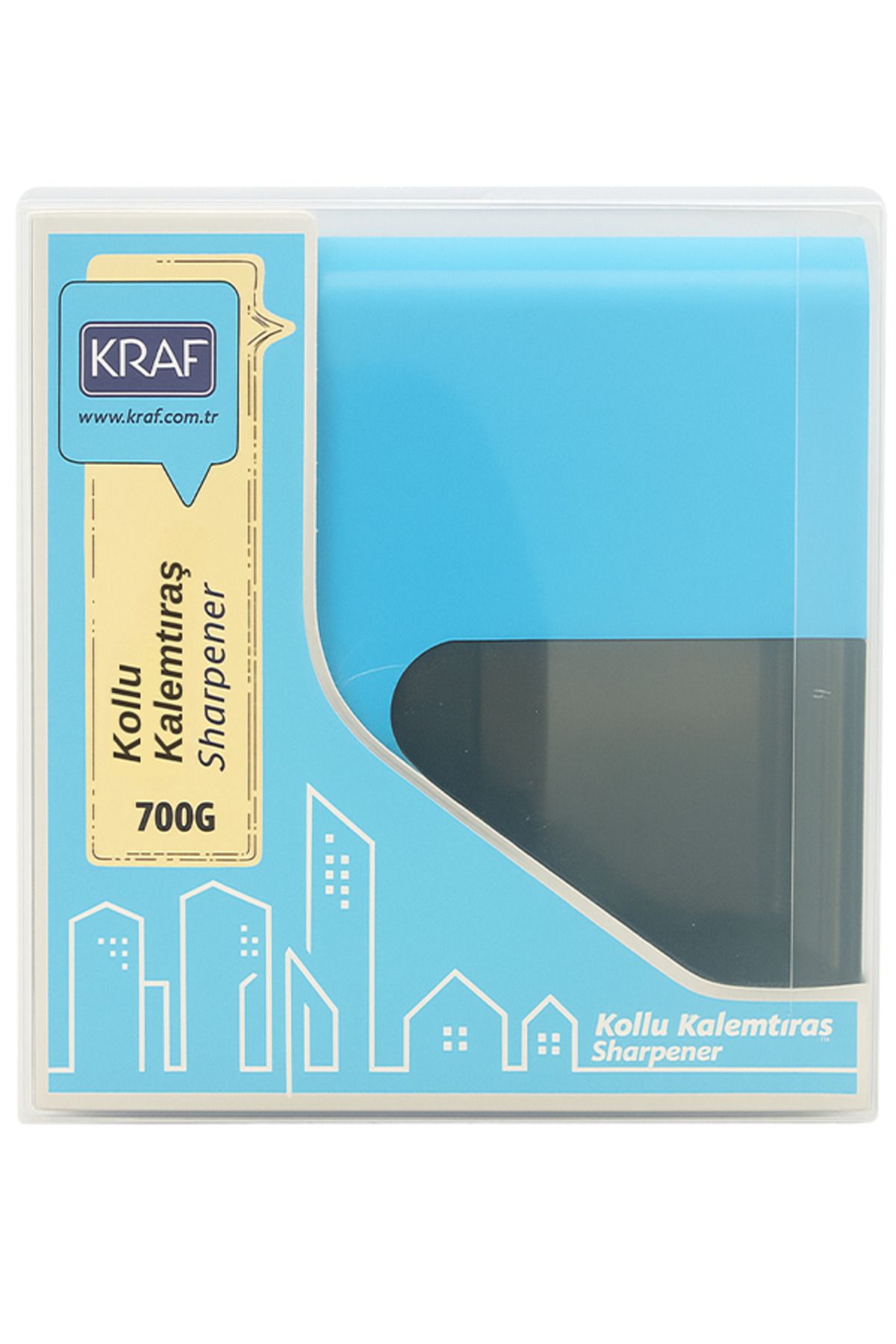 KRAF Kollu Kalemtraş Mavi 700G