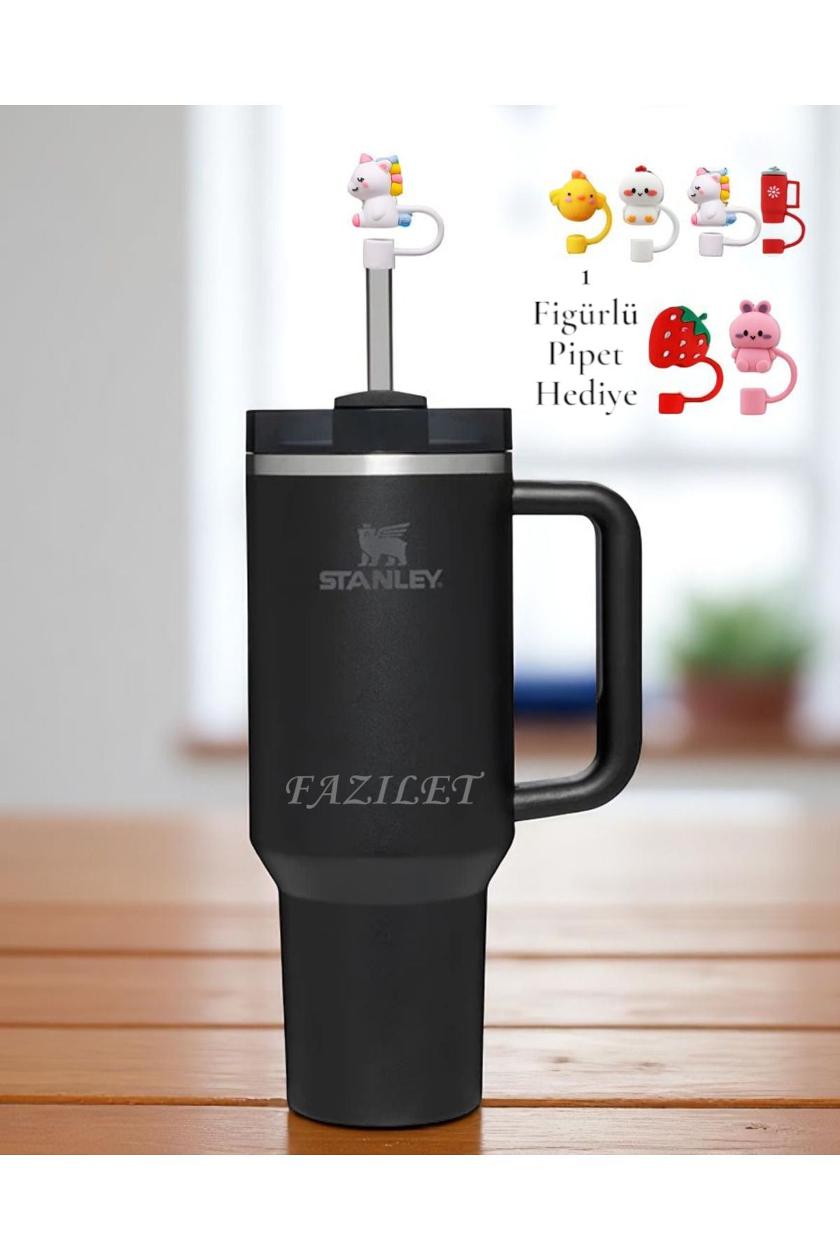 Stanley Kişiselleştirilmiş Quencher Pipetli 1.18 Lt Unisex Siyah Termos