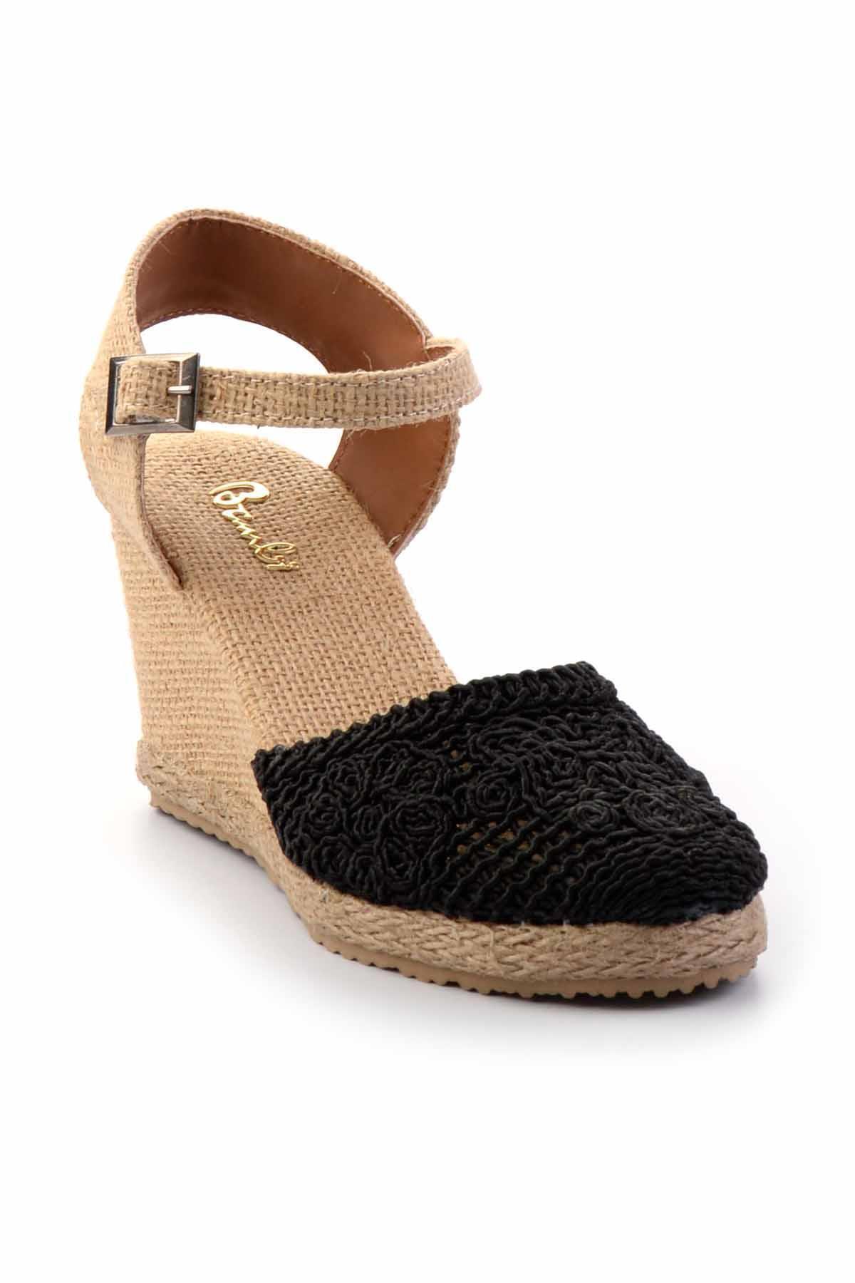 Bambi-Schwarze Damensandalen K05874050316 3