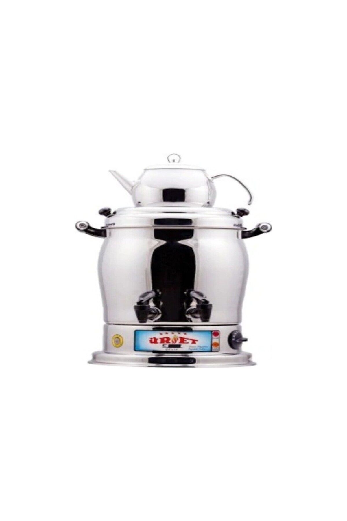 ÜRET Üret Çift Amaçlı 9 L Çay Semaveri Inox Inox