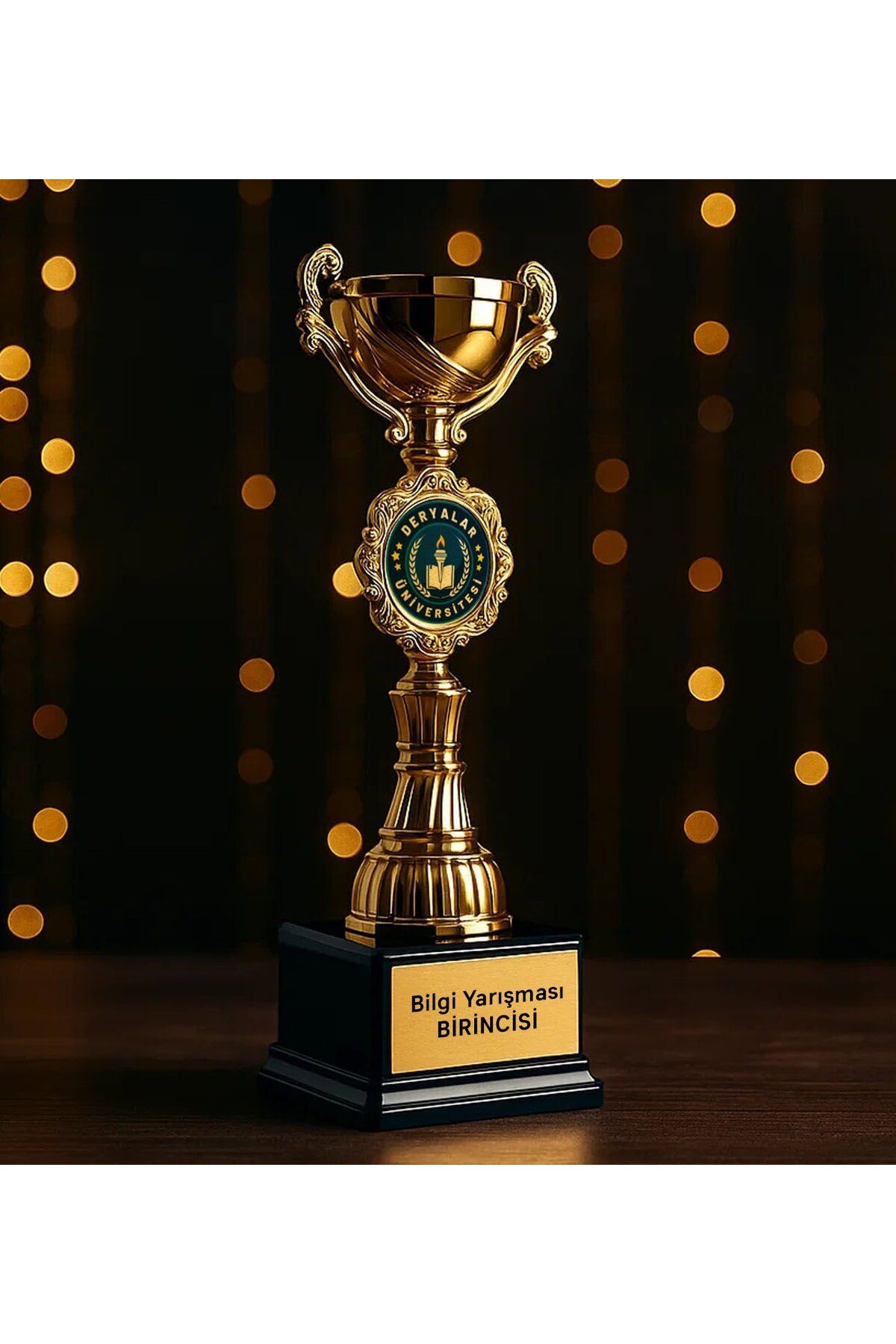 Bk Gift Kişiye Özel Ödül Kupası - 33 cm, Şampiyon Ödül Kupası, Başarı Kupası, Turnuva Kupası, Okul K