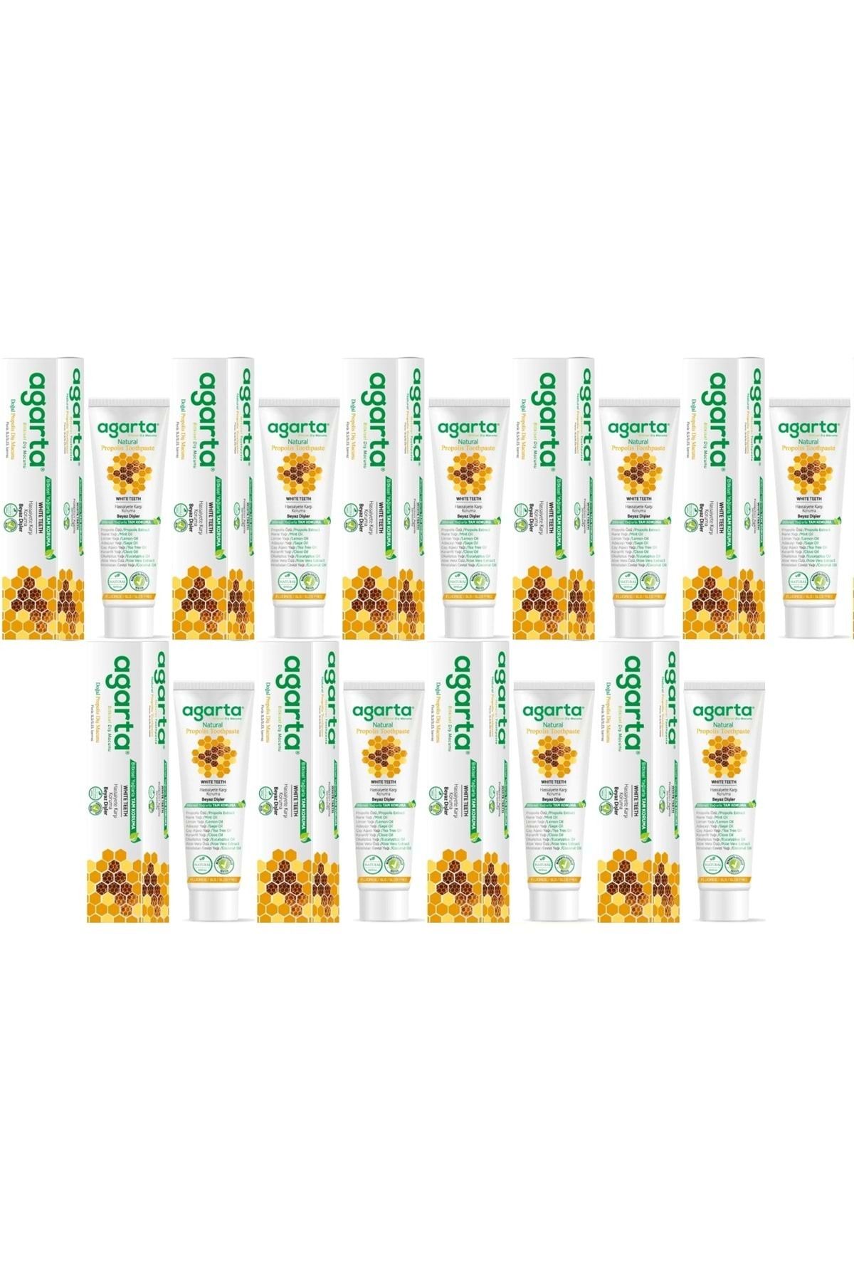Agarta Doğal Diş Macunu 100ML Propolisli (9 Lu Set)