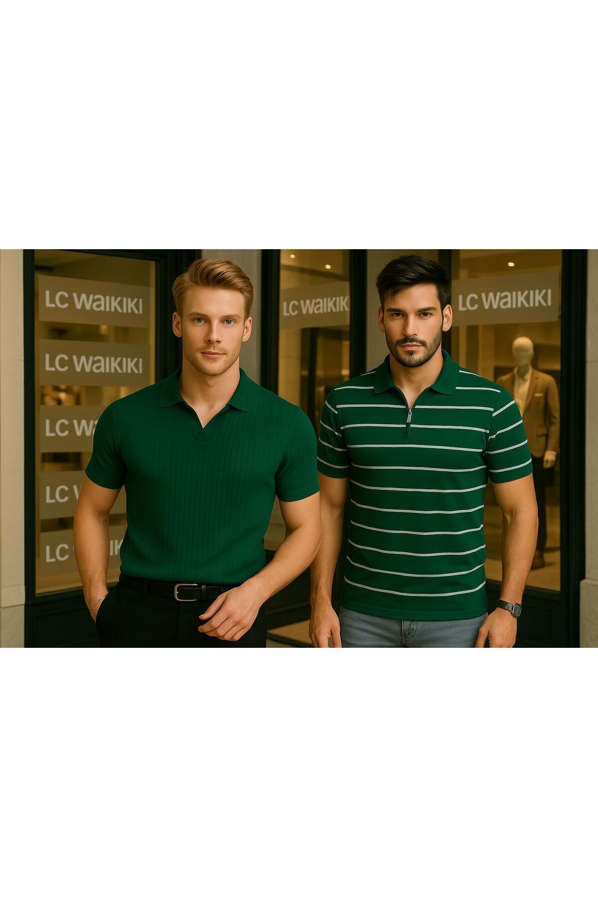 LC Waikiki 2 li set avantajlı paket, %100 pamuk a kalite erkek kısa kol triko tişört