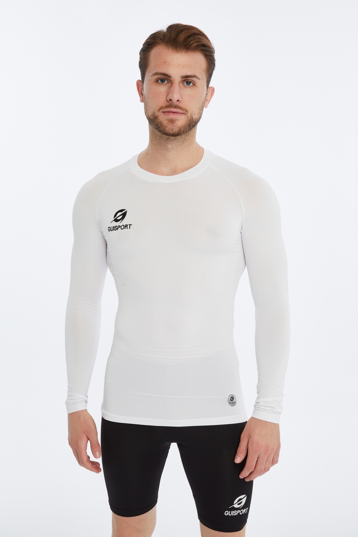 Men's Thermal Underwear - Long Sleeve, Breathable, White Athlete Top