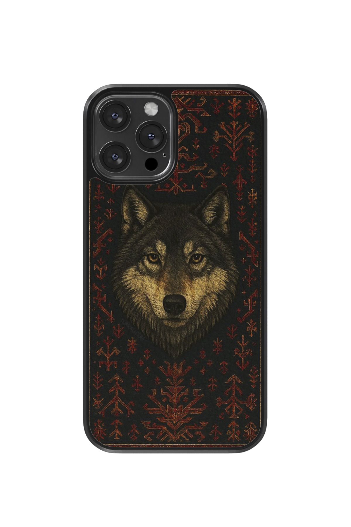 No28studio Wolf Deri Telefon Kılıfı
