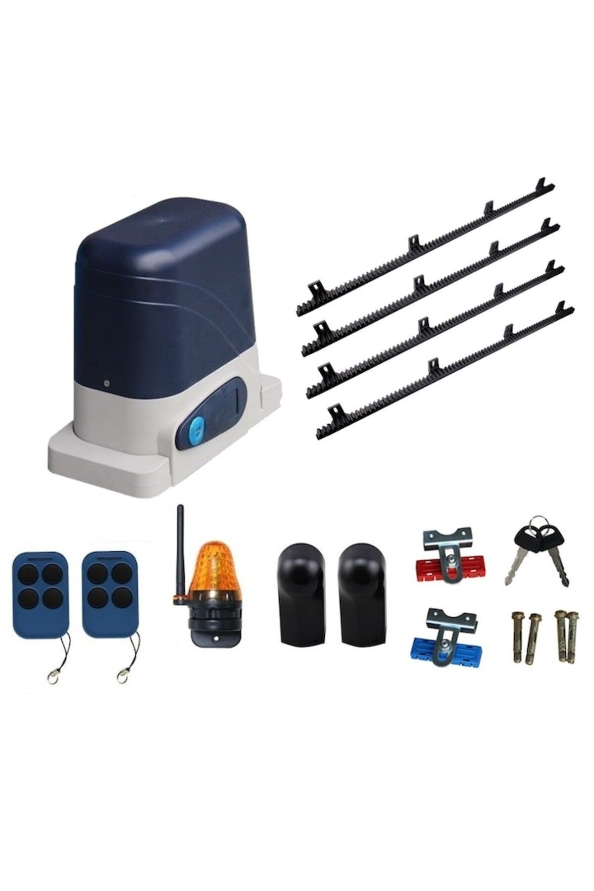 oem home-Power Gate 600 Kg Sliding Gate Automation Kit with lamp, photocells and rack 3