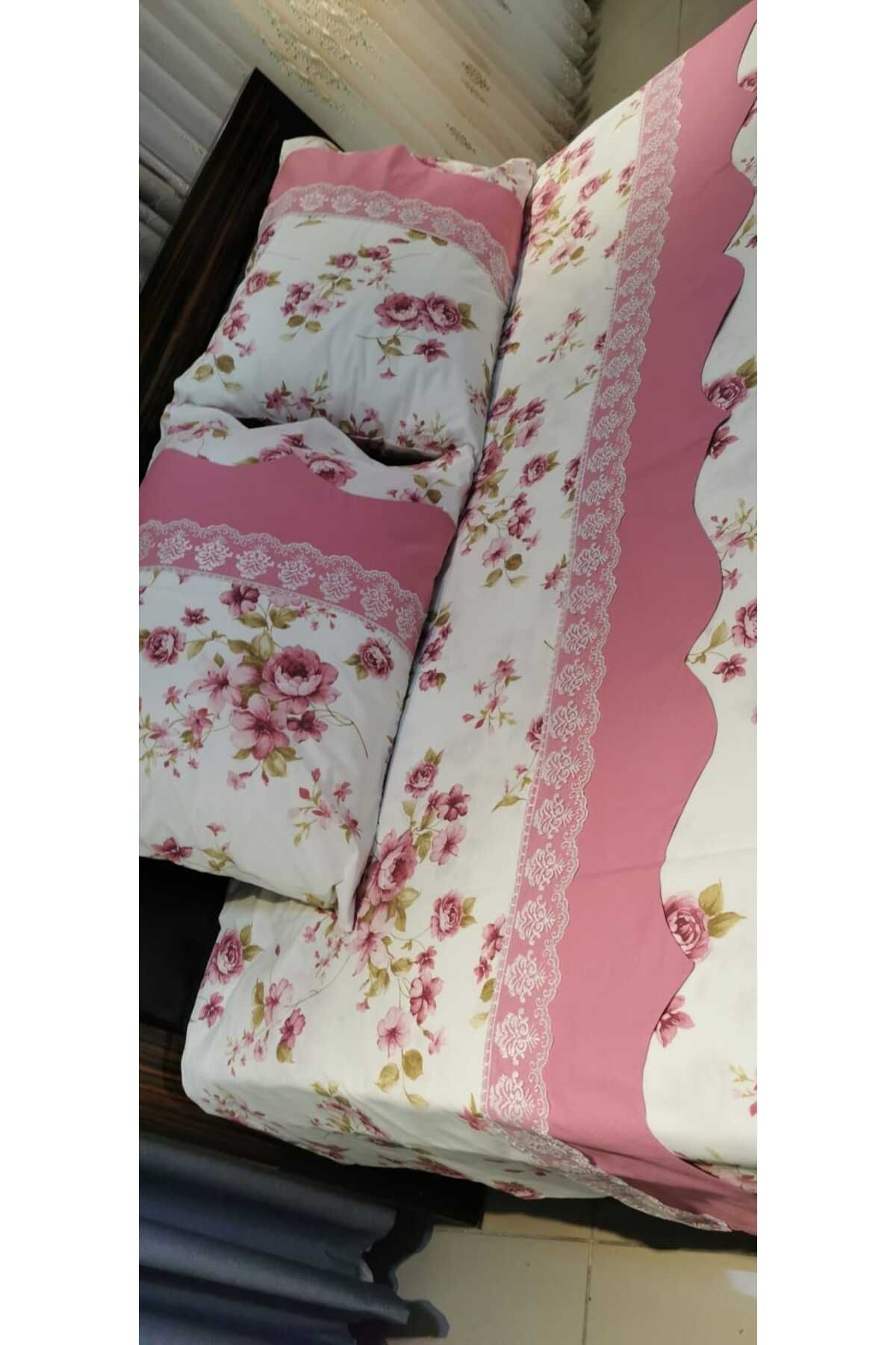 Home Nevresim Takımı Çift Kişilik PEMBE