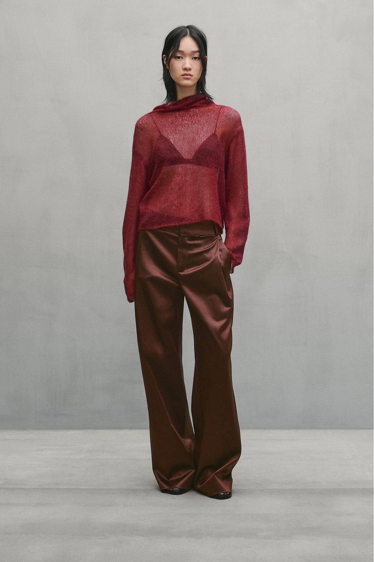 Massimo Dutti Pensli parlak pantolon - Studio