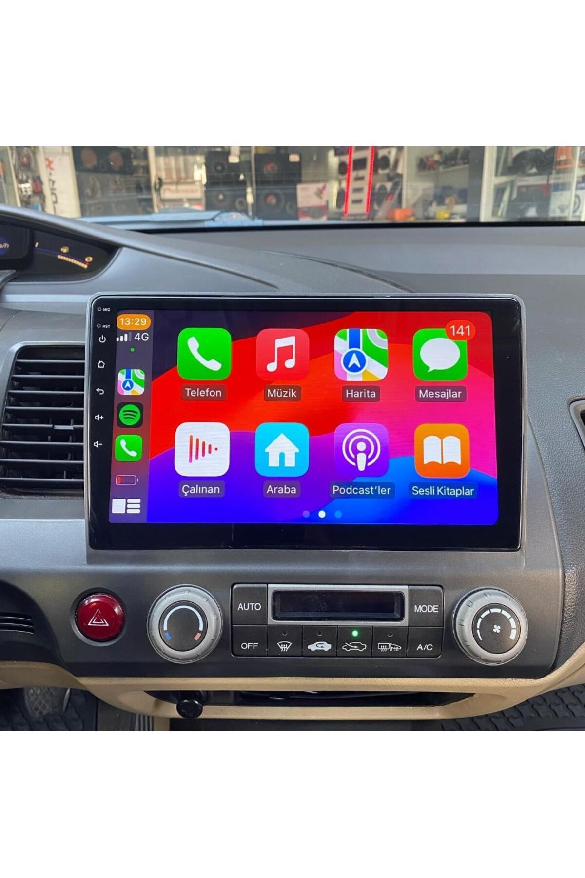 SOUNDCİTY HONDA CİVİC FD6 2008-2011 MULTİMEDYA CARPLAY EKRAN SETİ 4 GB RAM 64 HAFIZALI