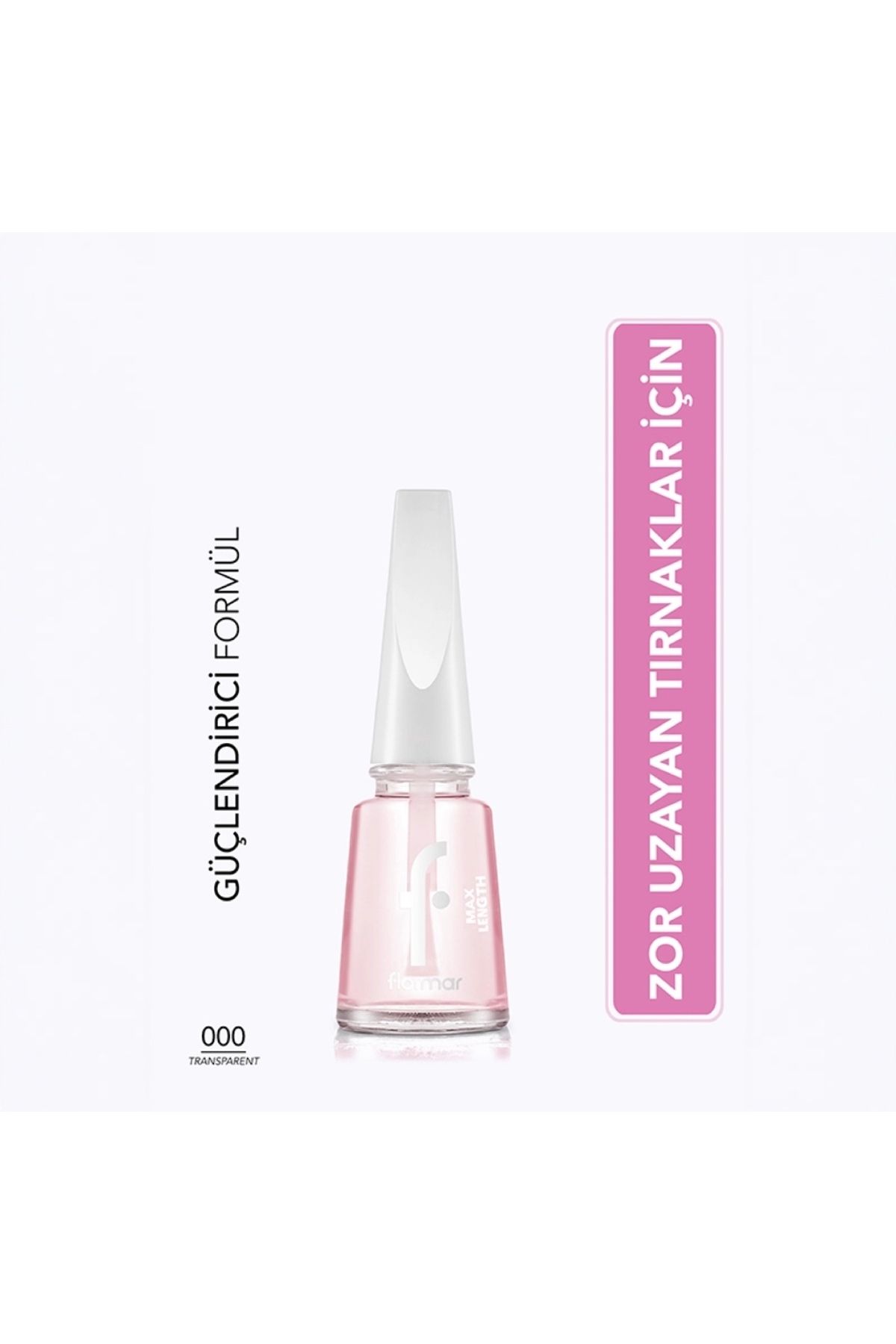 Flormar Max Length Uzamaya Yardımcı Güçlendirici Oje Bazı Tırnak Cilası