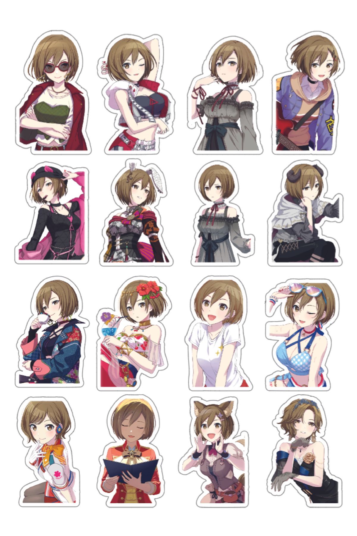 nihonwosekai Hatsune Miku Colorful Project Sekai Anime Sticker Seti Pjsekai Meiko
