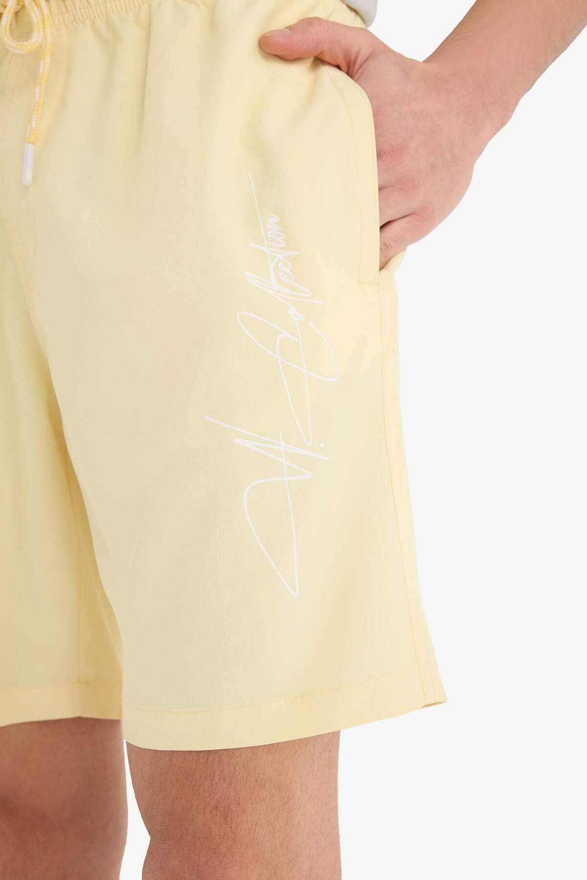 DeFacto-Regular Fit Mesh Lined Short Length Swim Shorts B7255Ax25Hs 4